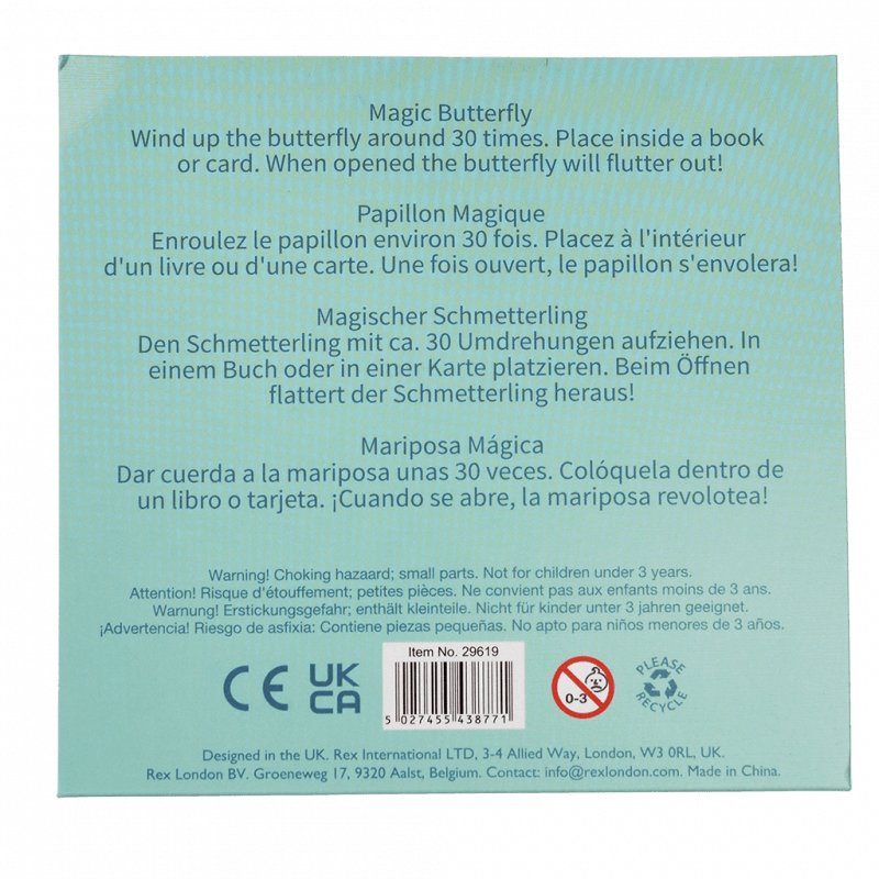 Papillon magique de Rex London – vue laterale