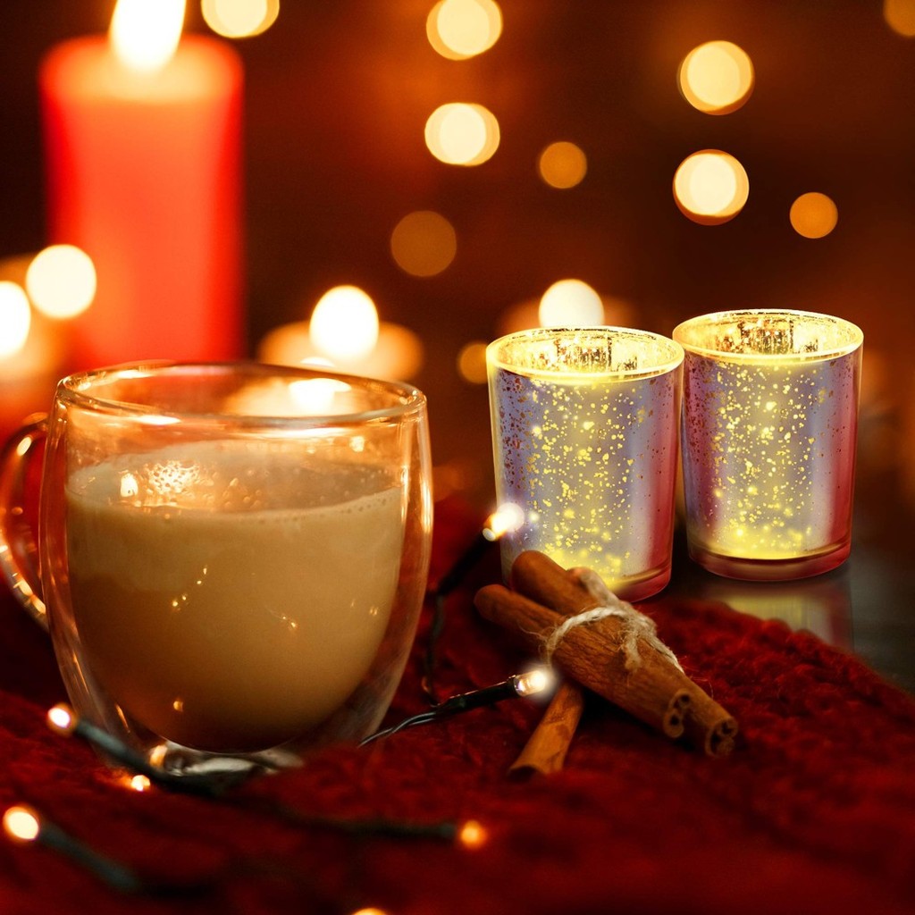 15 Teelicht-Gläser Silber