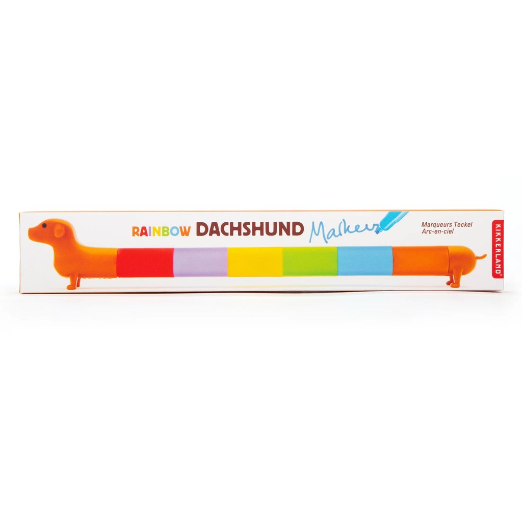 Regenbogen-Dackel-Textmarker