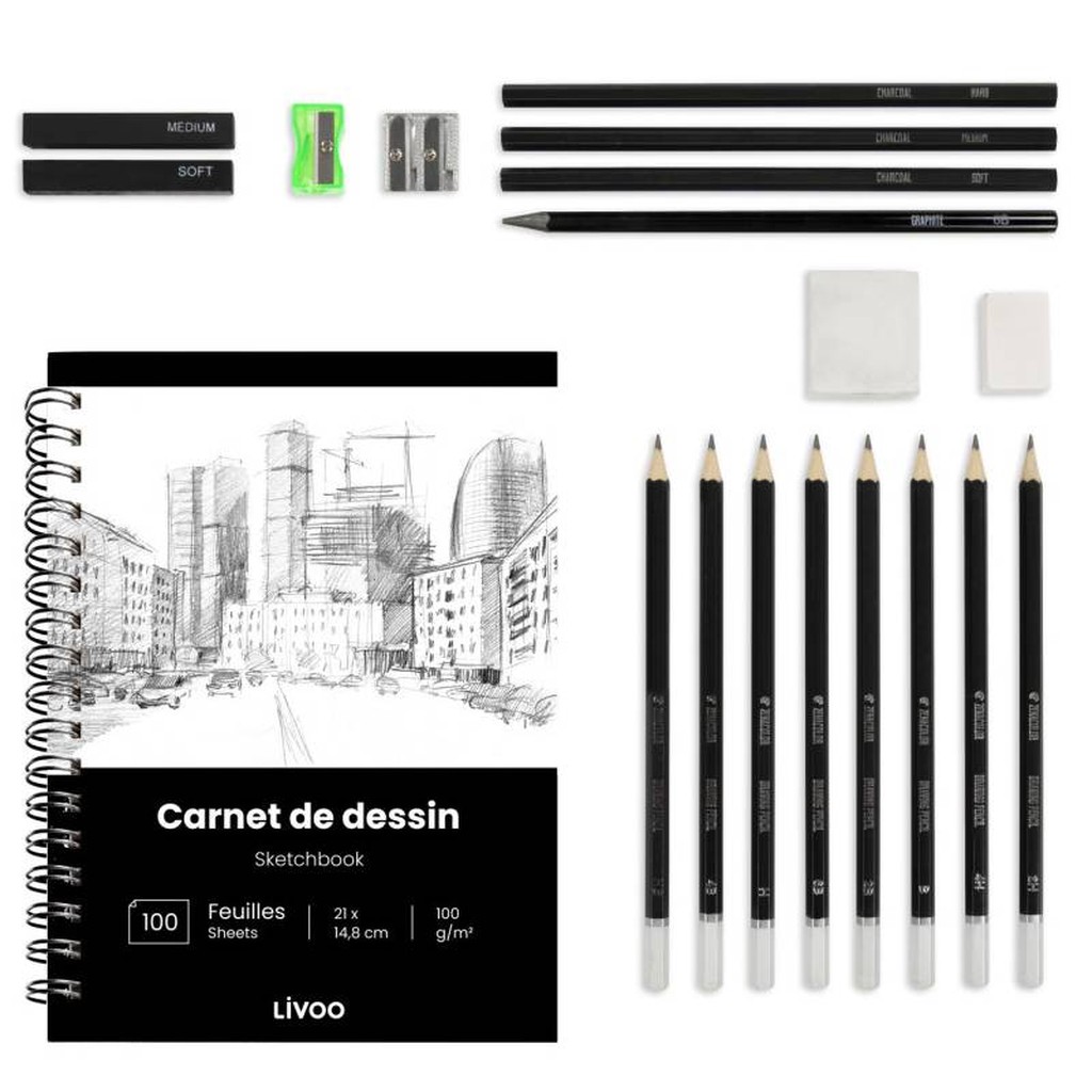 Sketchbook kit 19 accessories