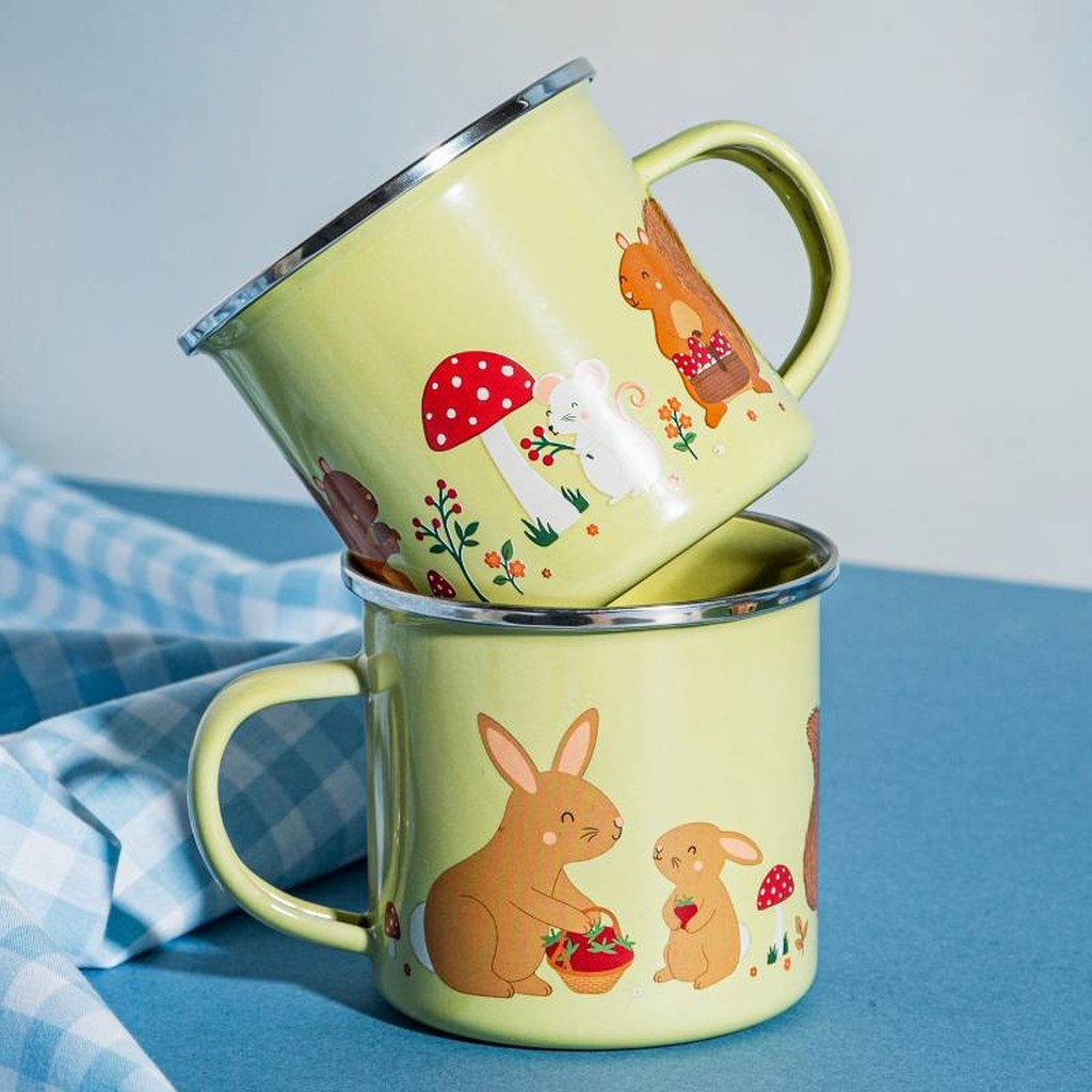 Emailletasse Gartenfreunde