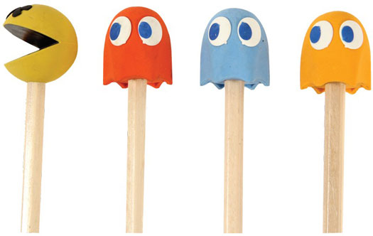Matite con Gomme per Cancellare Pac Man