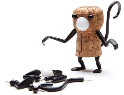 Corkers Affe Weinkorken Tiere von Monkey Business