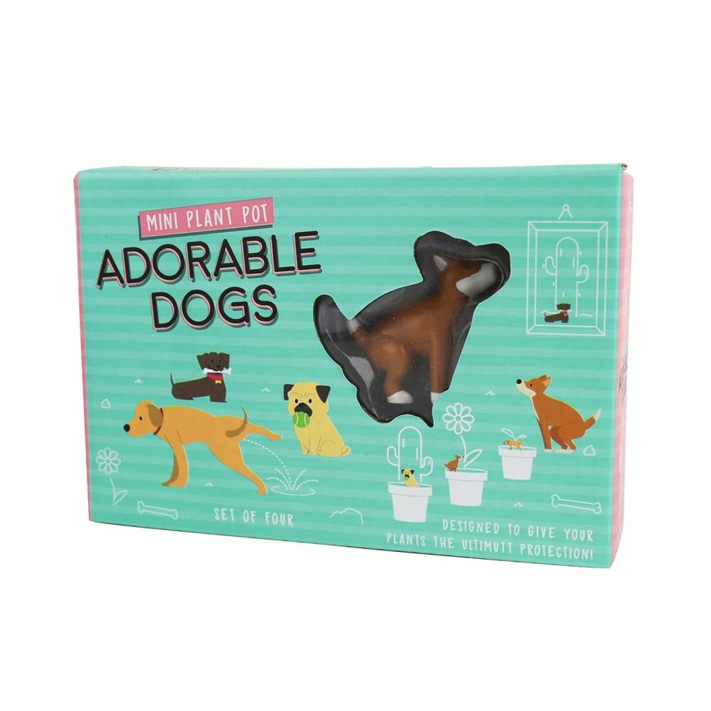 Blumentopfdekoration Adorable Dogs