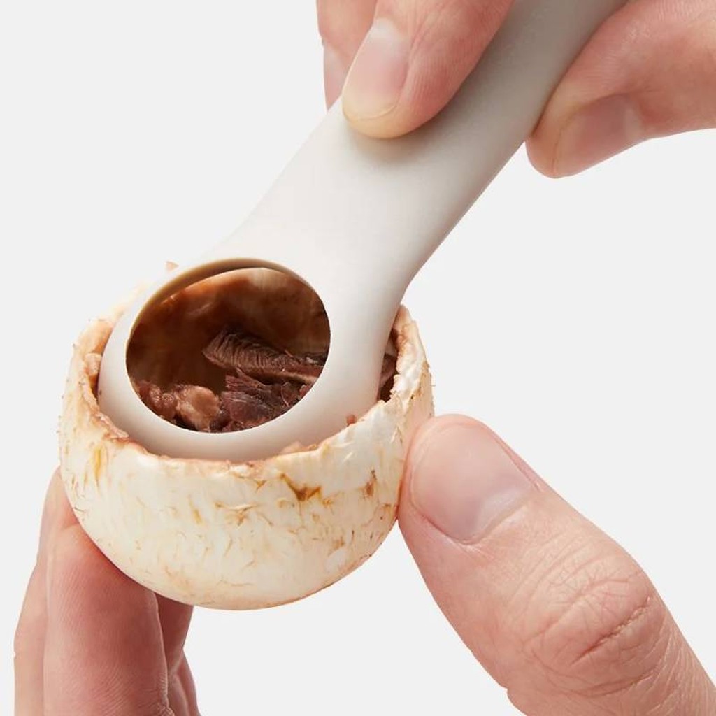 Pilzstrunkentferner und Bürste