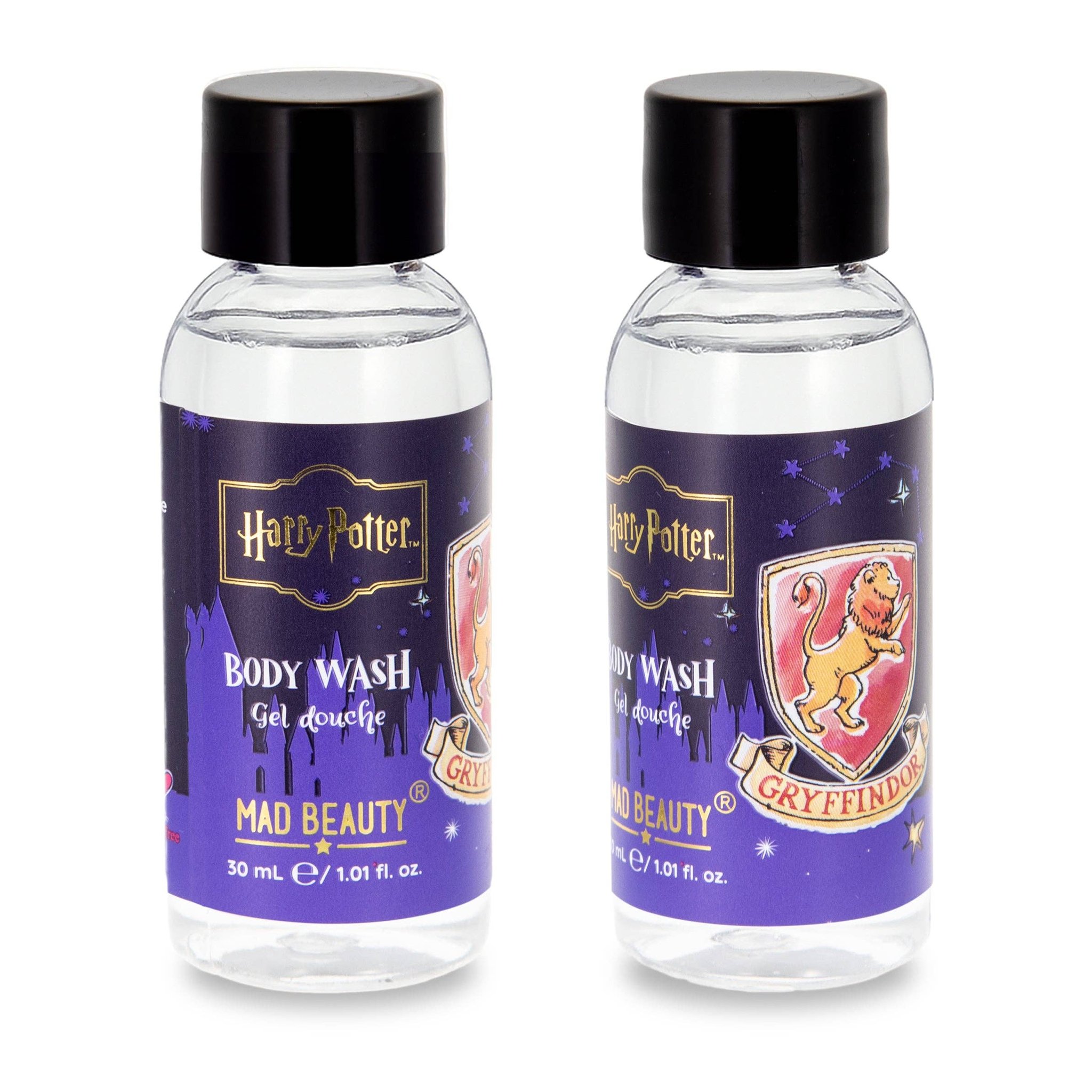 Calendario dell'Avvento Beauty Harry Potter Hogwarts – gel doccia, due flaconi con gli stemmi delle case