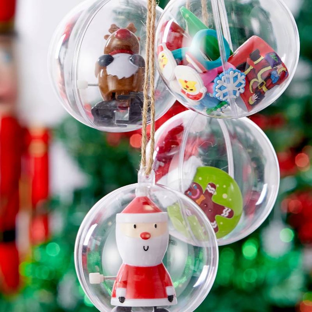 48 Weihnachtskugeln zum Befüllen