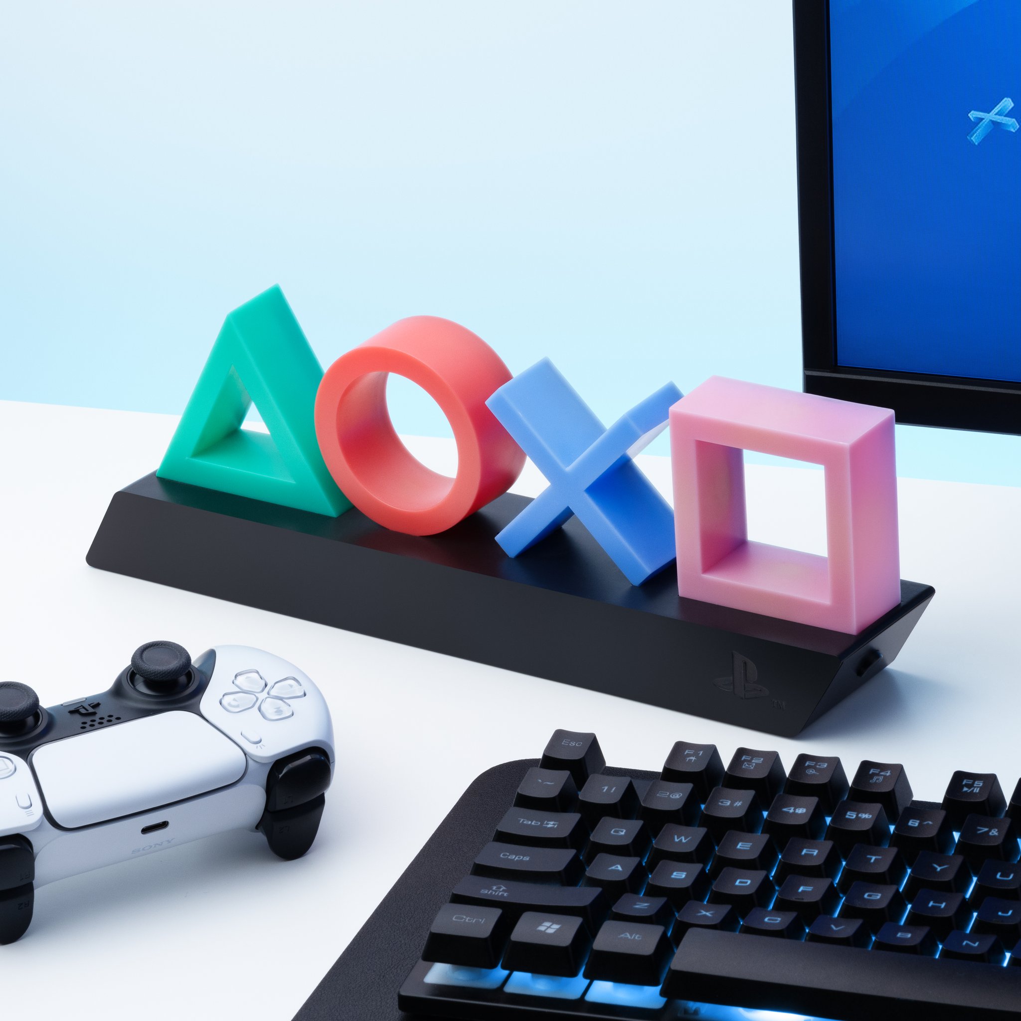 Lampe icônes Playstation de Paladone – vue détaillée