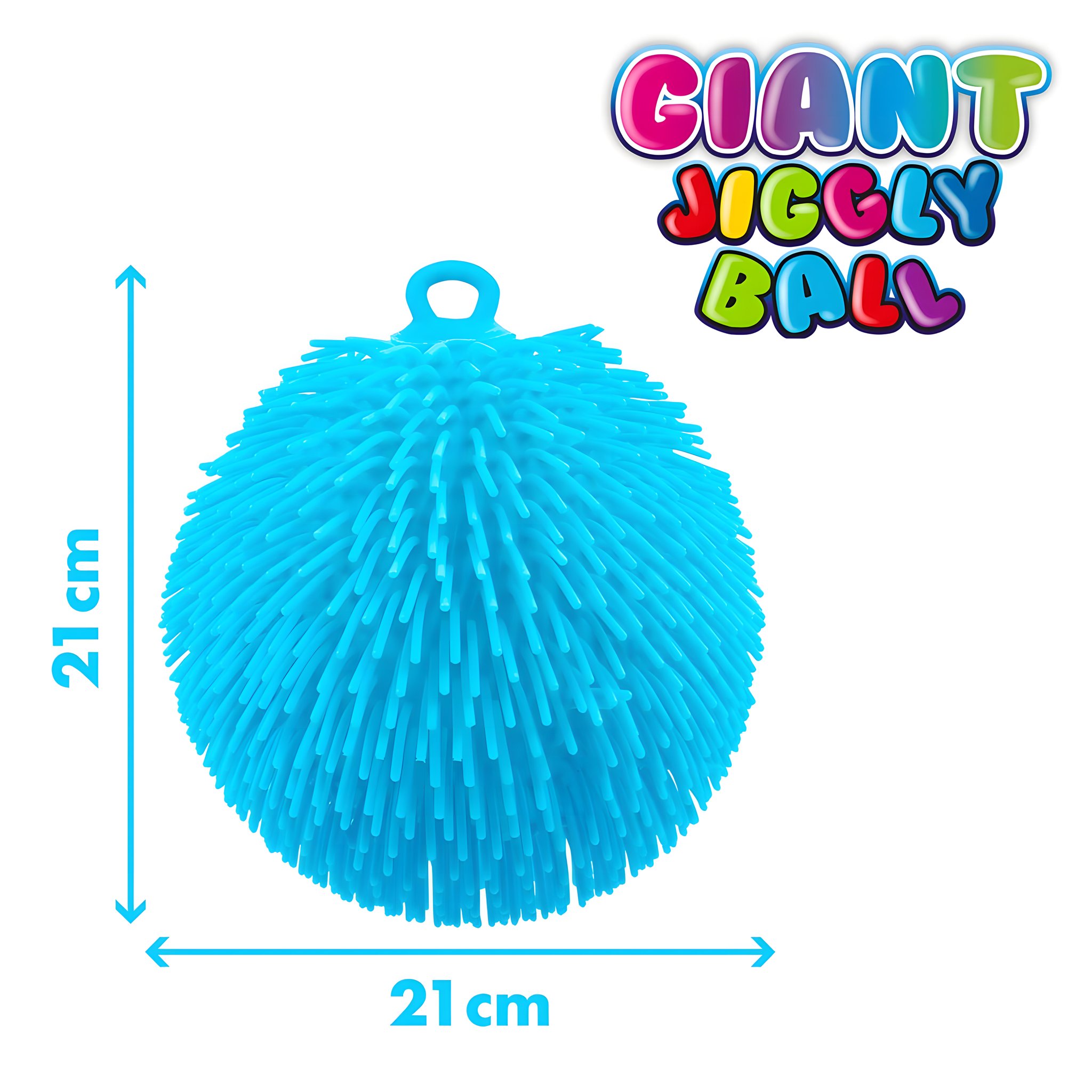 Balle squishy géante bleue 21 cm (Bild 2)