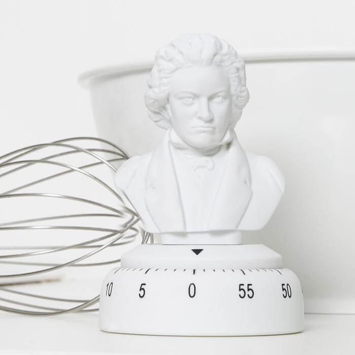 Beethoven Küchenuhr von Kikkerland