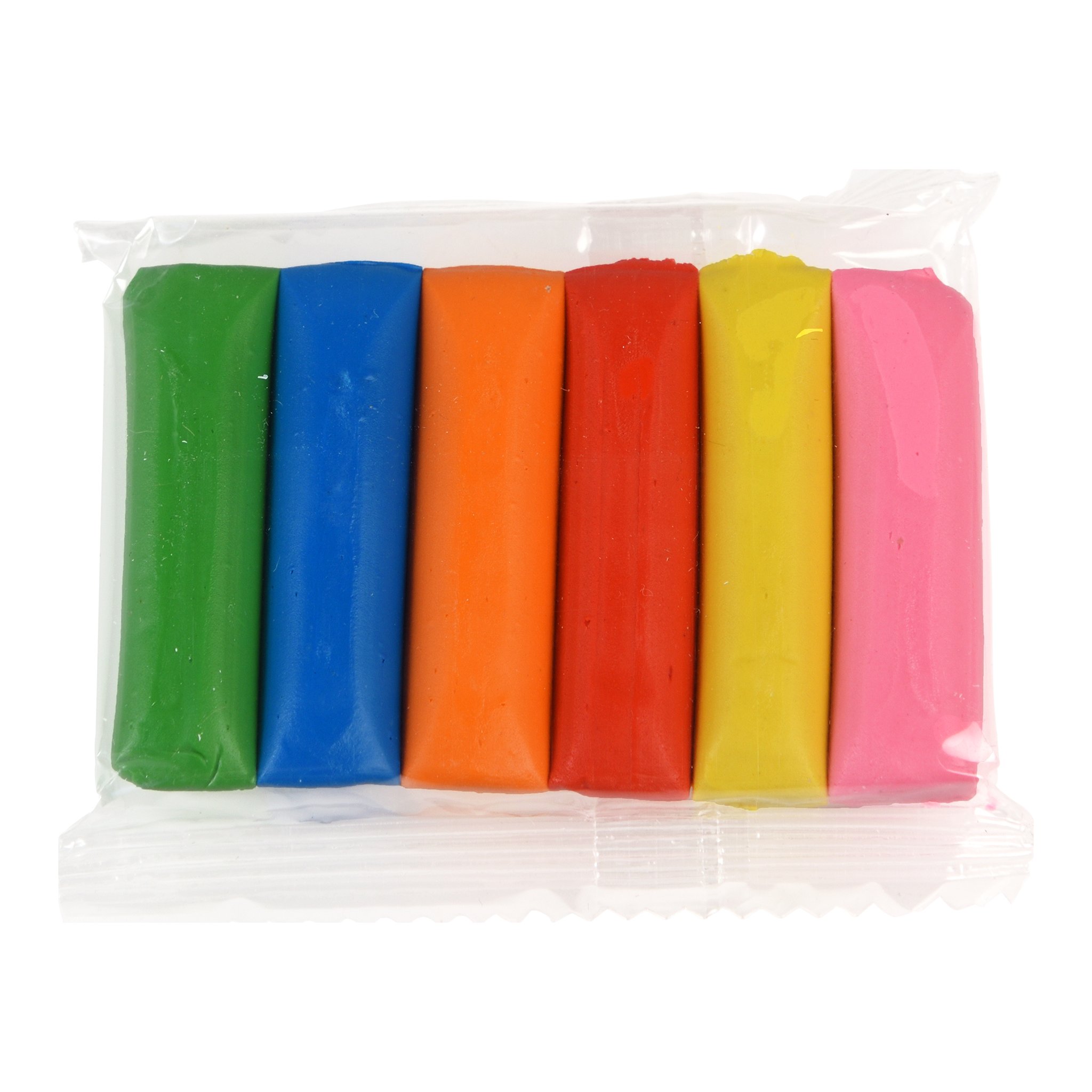The six sticks of Wild Bear modelling clay in the wrapper