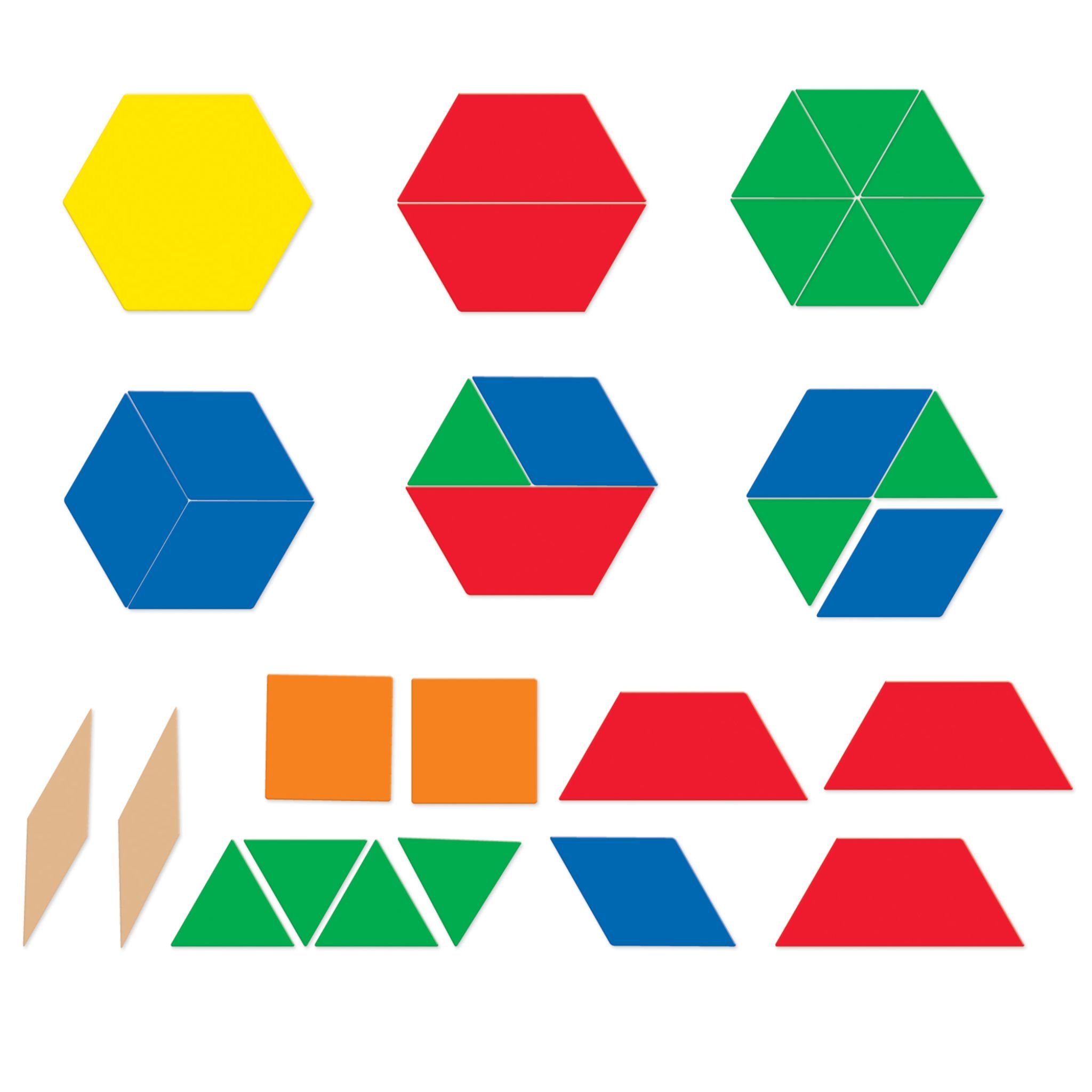Riesen-Magnet-Geoformen 47-teilig – alle Geoformen in sechs Farben