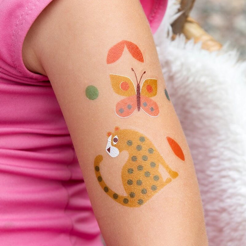 Klebetattoos für Kinder mit Tiermotiv