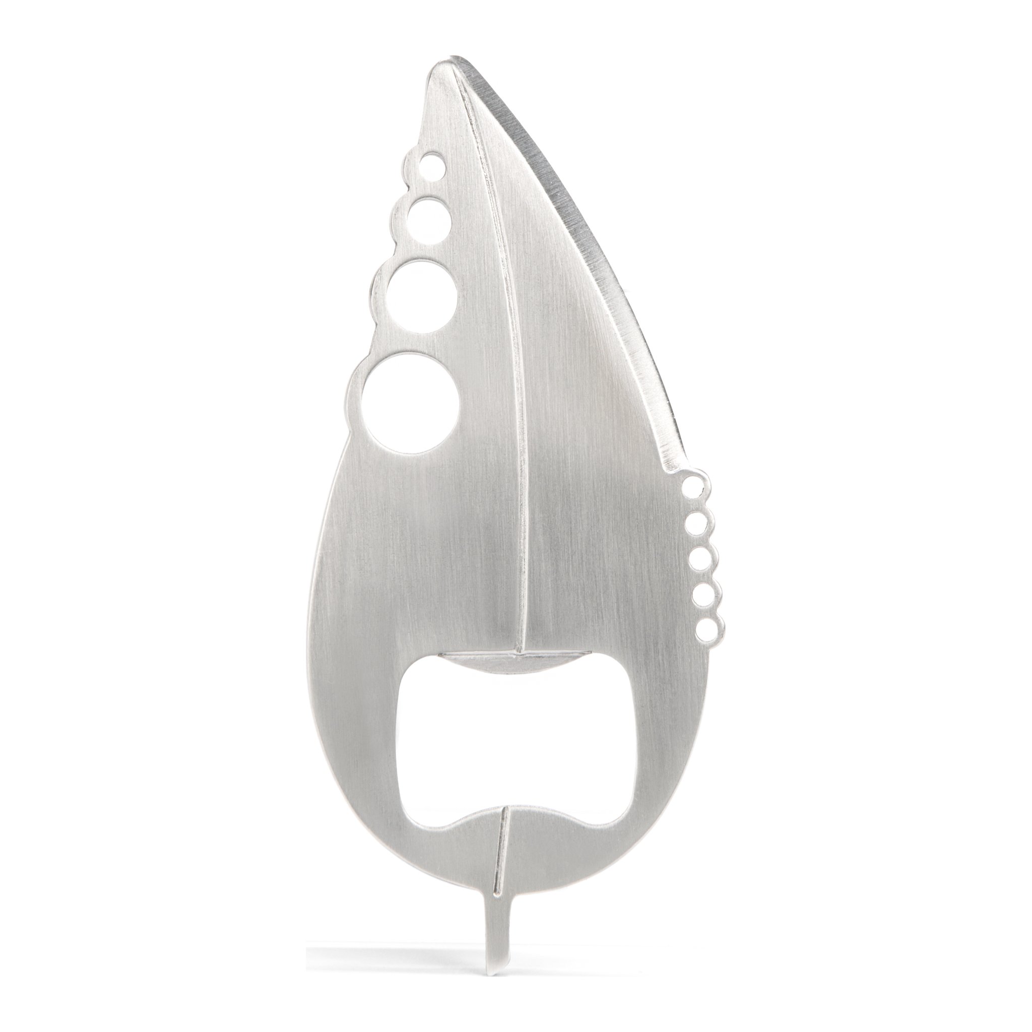 Leaf-shaped stainless steel kitchen multitool