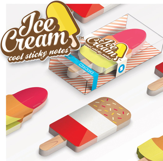 Note Ice Sticky Notes - Ice Cream Rocket | enjoymedia.ch