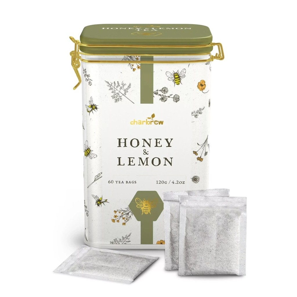 Honey &amp; Lemon Tee-Set mit 60 Teebeuteln in dekorativer Dose