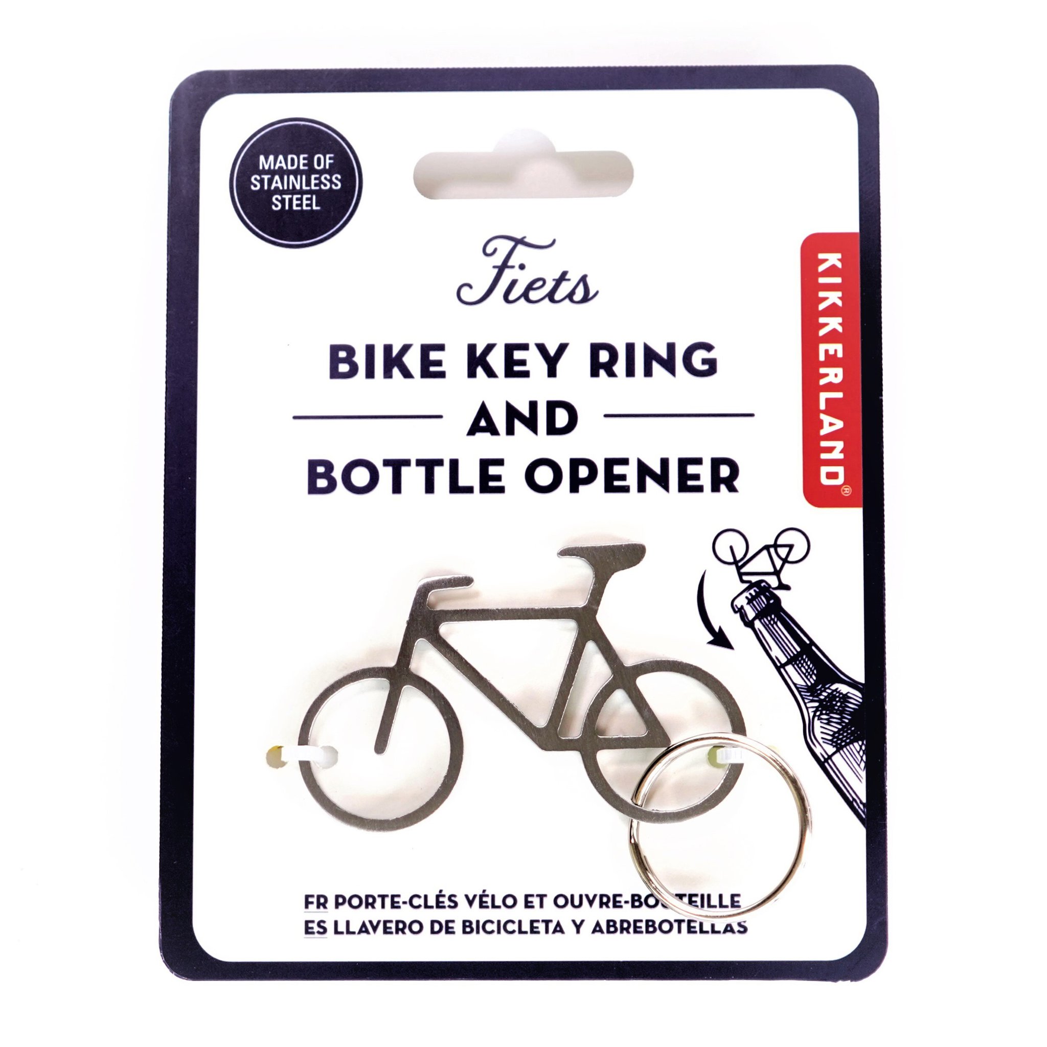 Fahrrad-Flaschenöffner – Kikkerland Verpackung