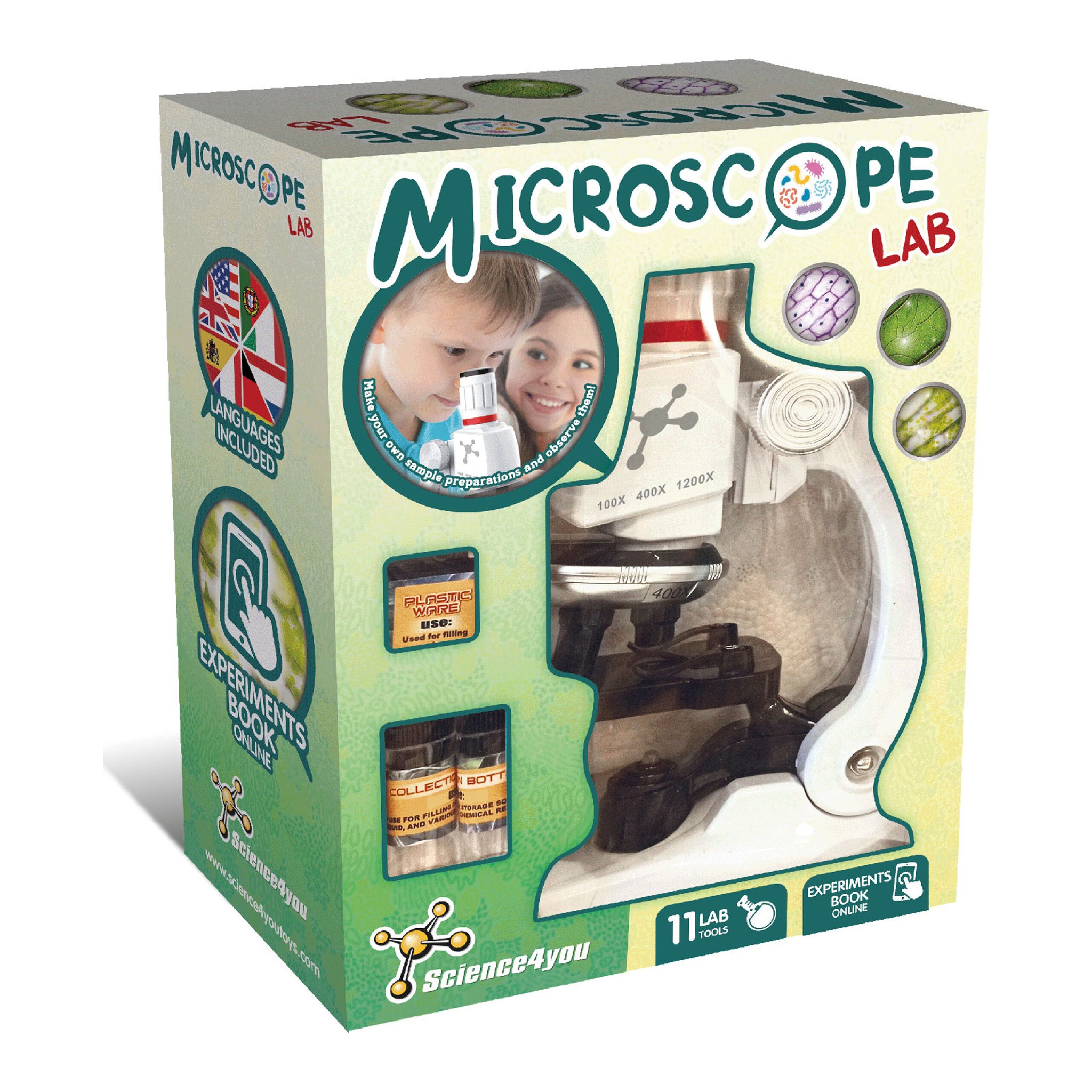 Microscope experiment set for kids – box