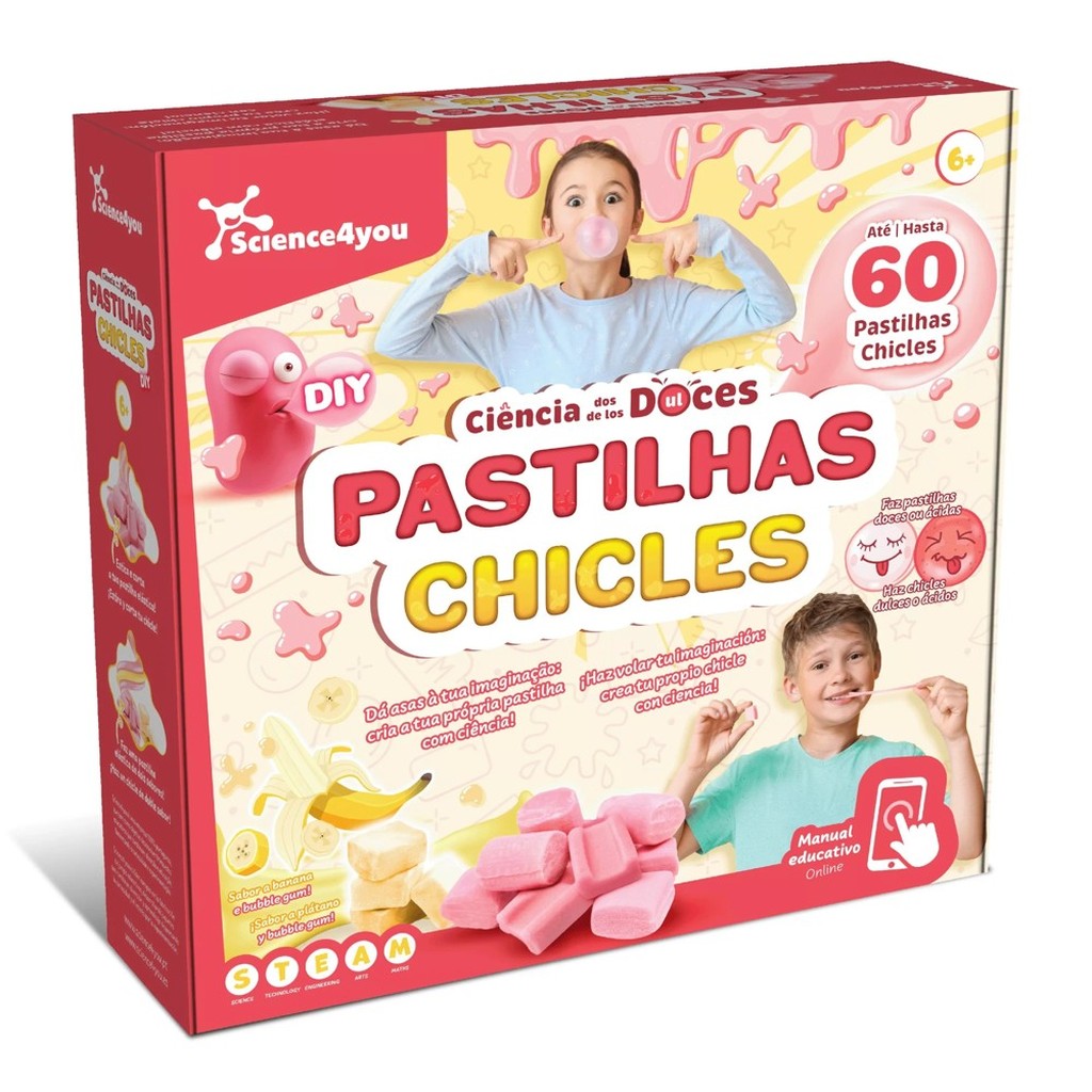 Kaugummi selber machen – DIY Science4you Set zum Herstellen von Bubblegum