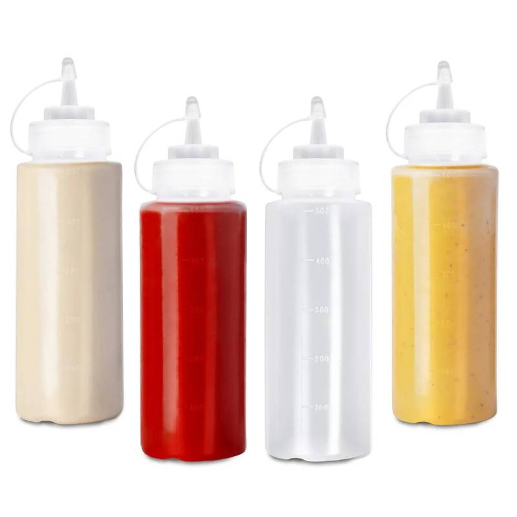 Ketchup Senf Saucen Flaschen