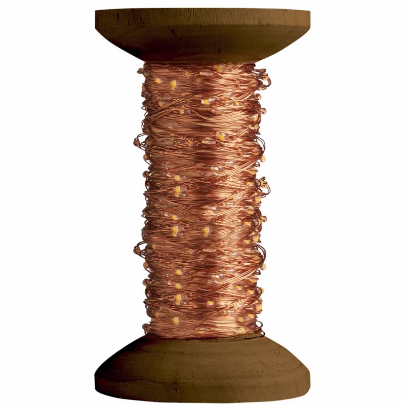 Yarn Spool Fairy Lights