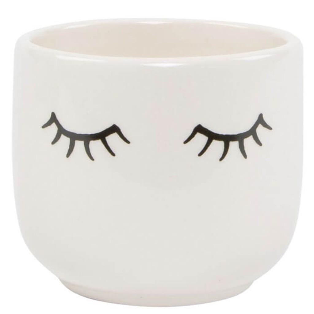 Eyes Shut Mini Pflanzentopf von Sass &amp; Belle
