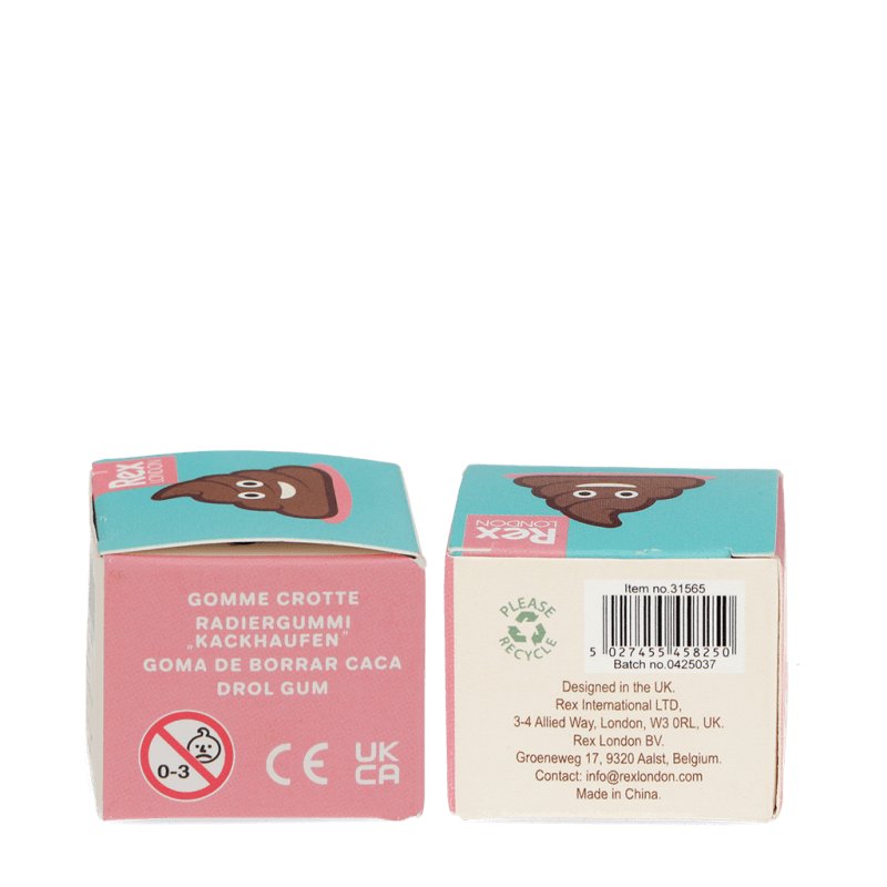 Gomme caca de Rex London – emballage