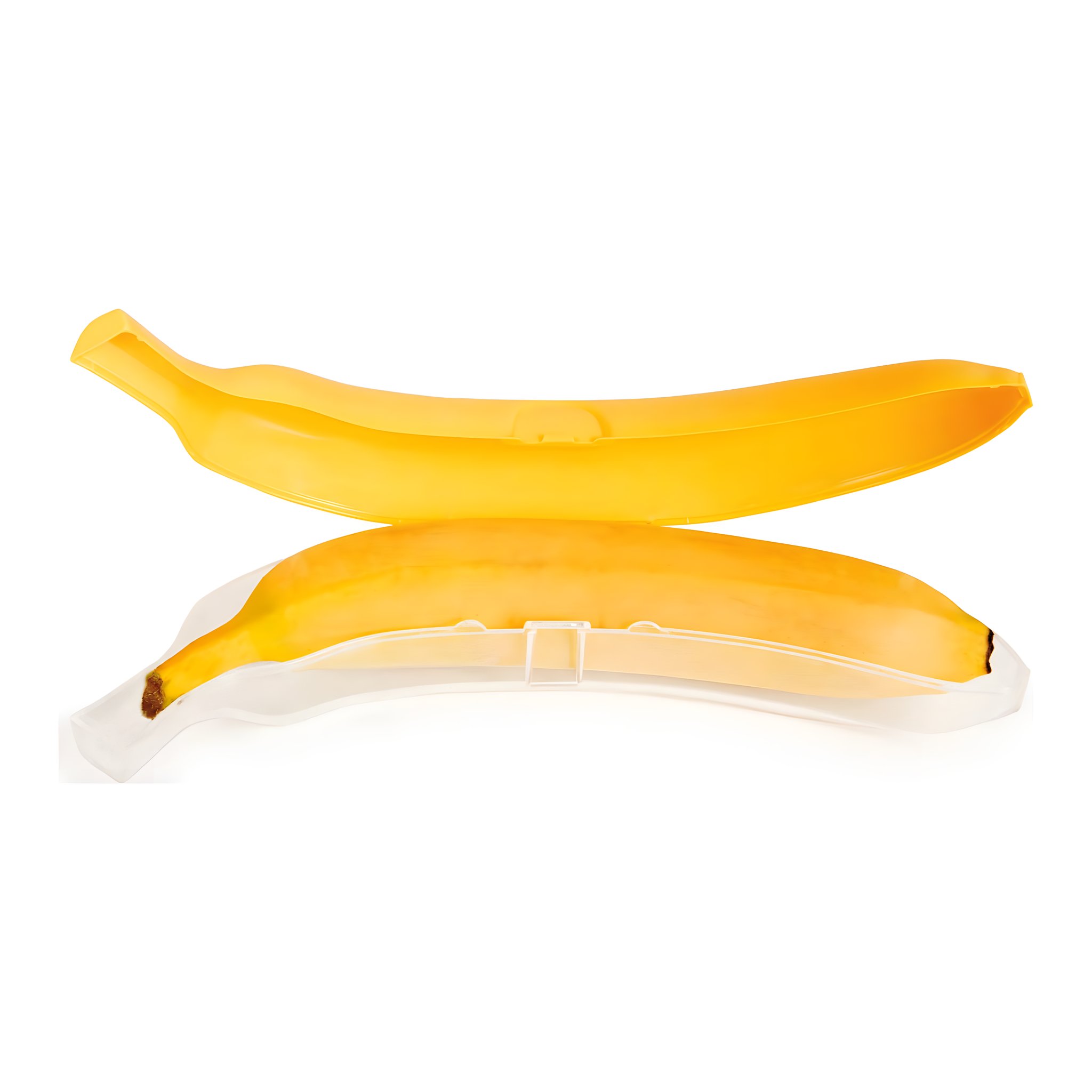 Geöffneter Bananen Bunker mit Banane