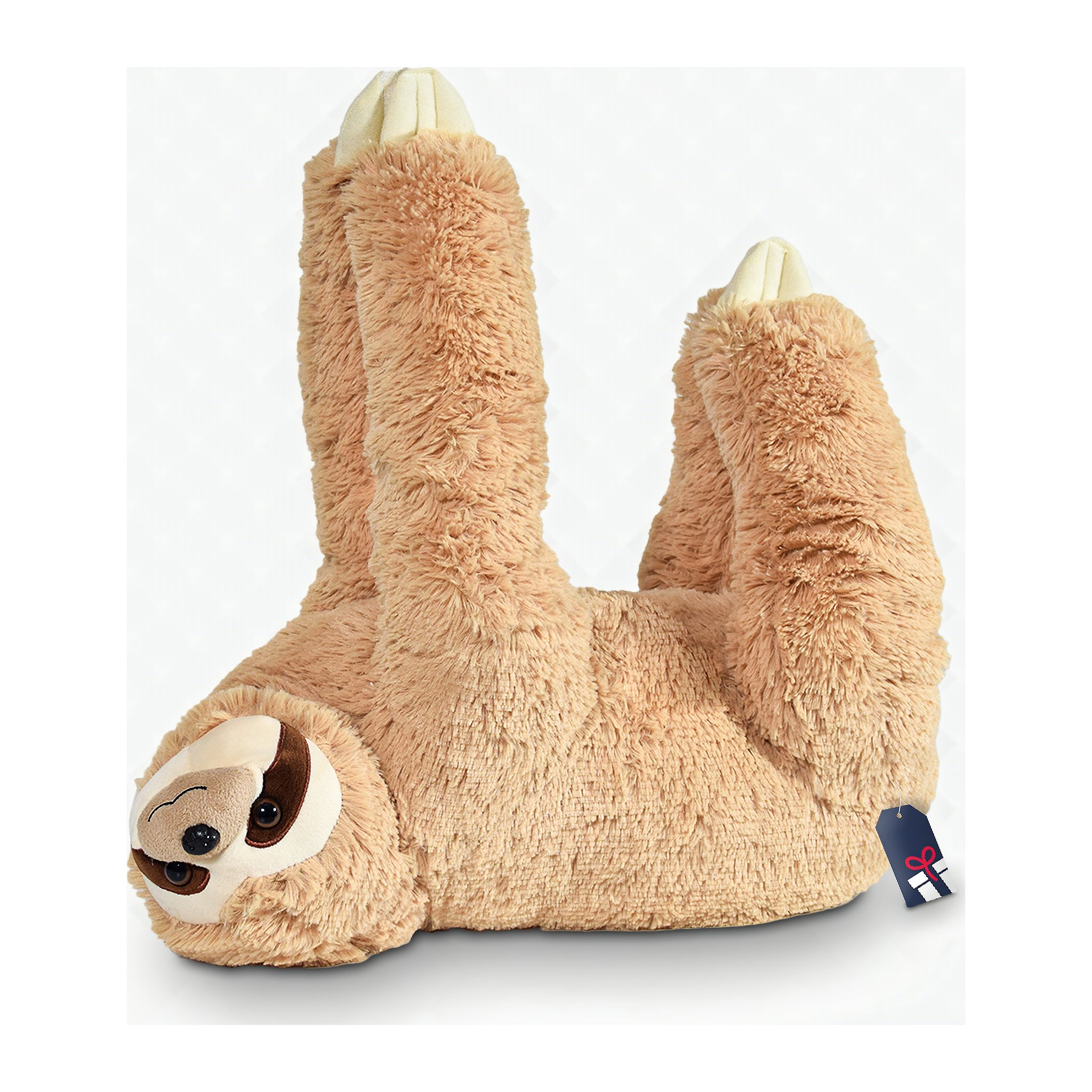 Faultier-Kissen Freisteller mit Geschenk-Tag