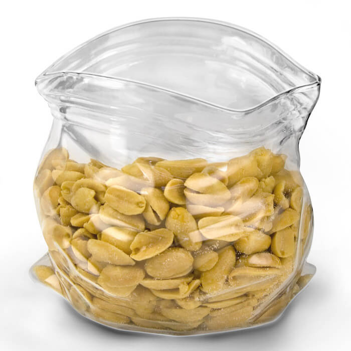 Conteneur en Verre en Forme de Sachet Zip