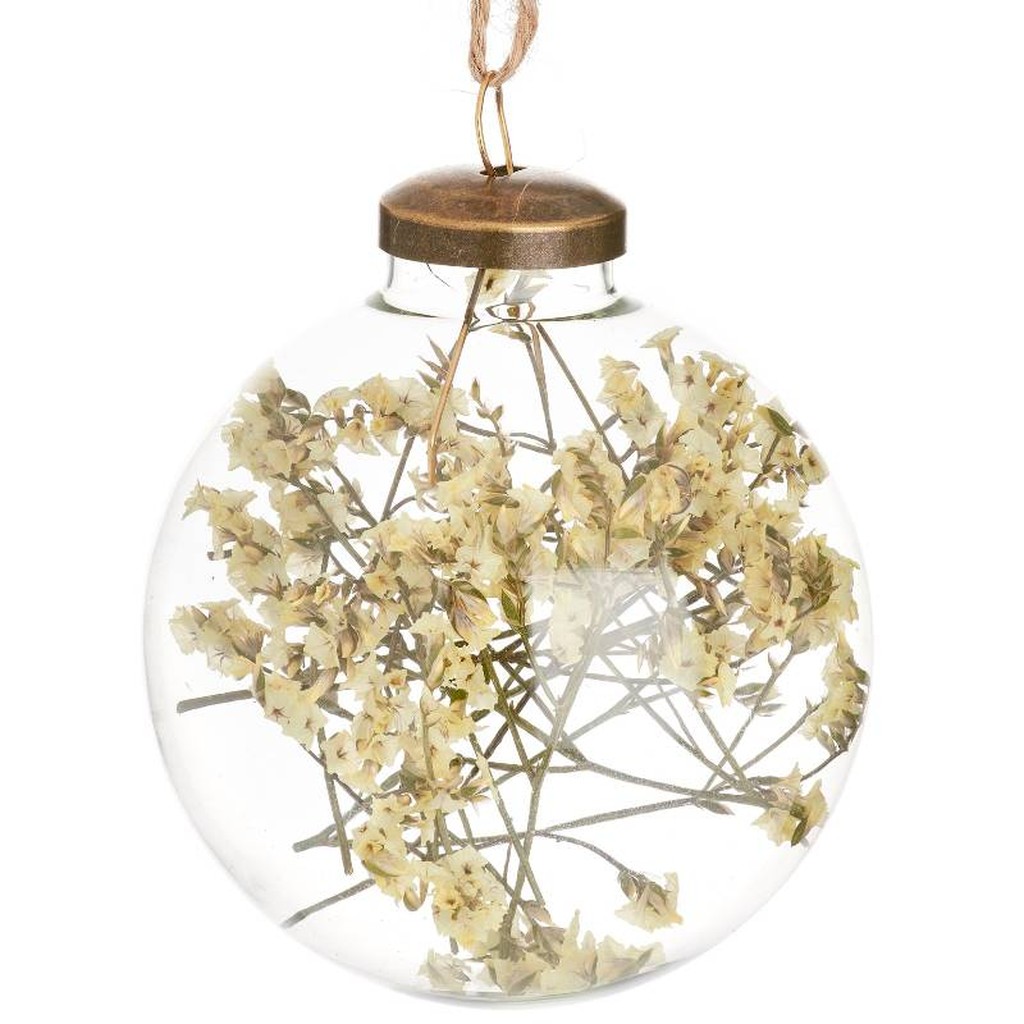 Weihnachtskugel getrocknete Blumen von Sass and Belle