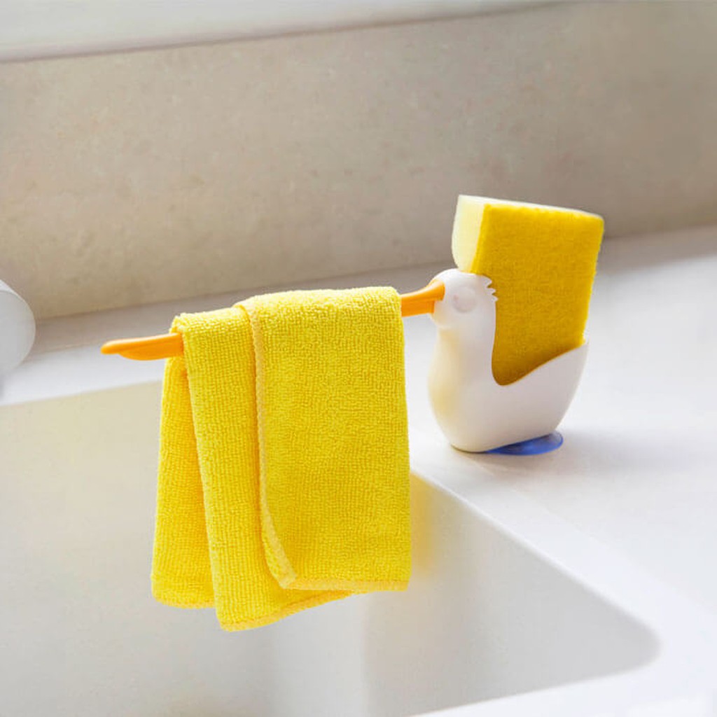 Porte-Éponge et Torchon Pélican