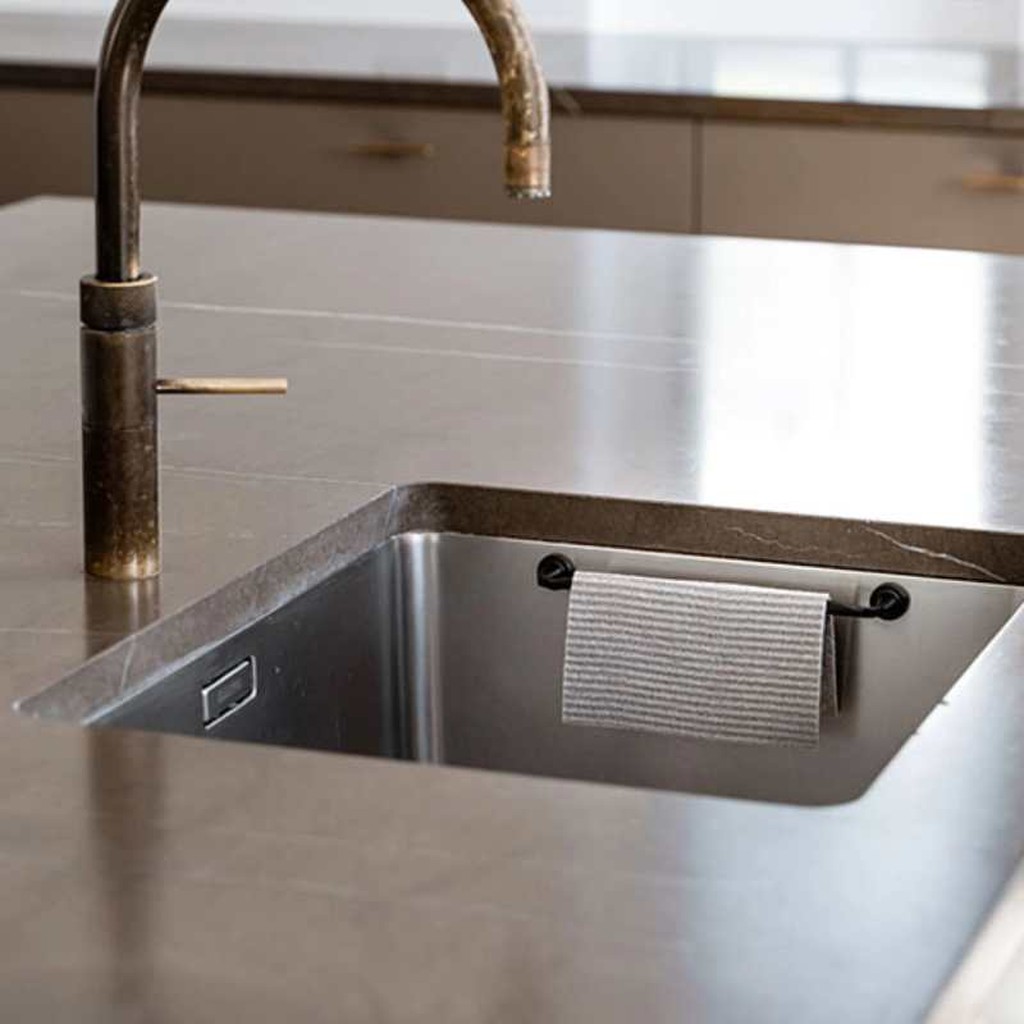 Magnetischer Spültuch Halter Edelstahl