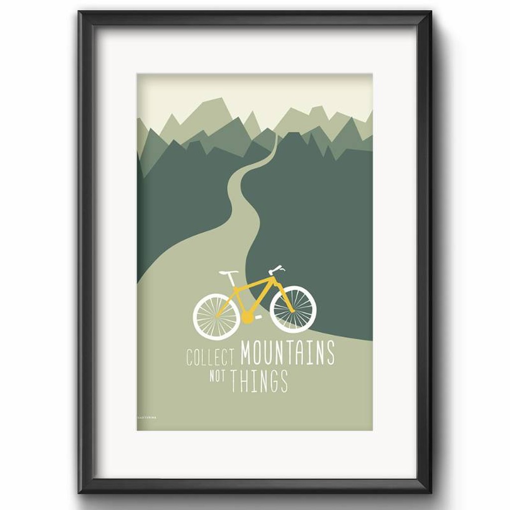 Collect Mountains not Things Kunstdruck von roadtyping