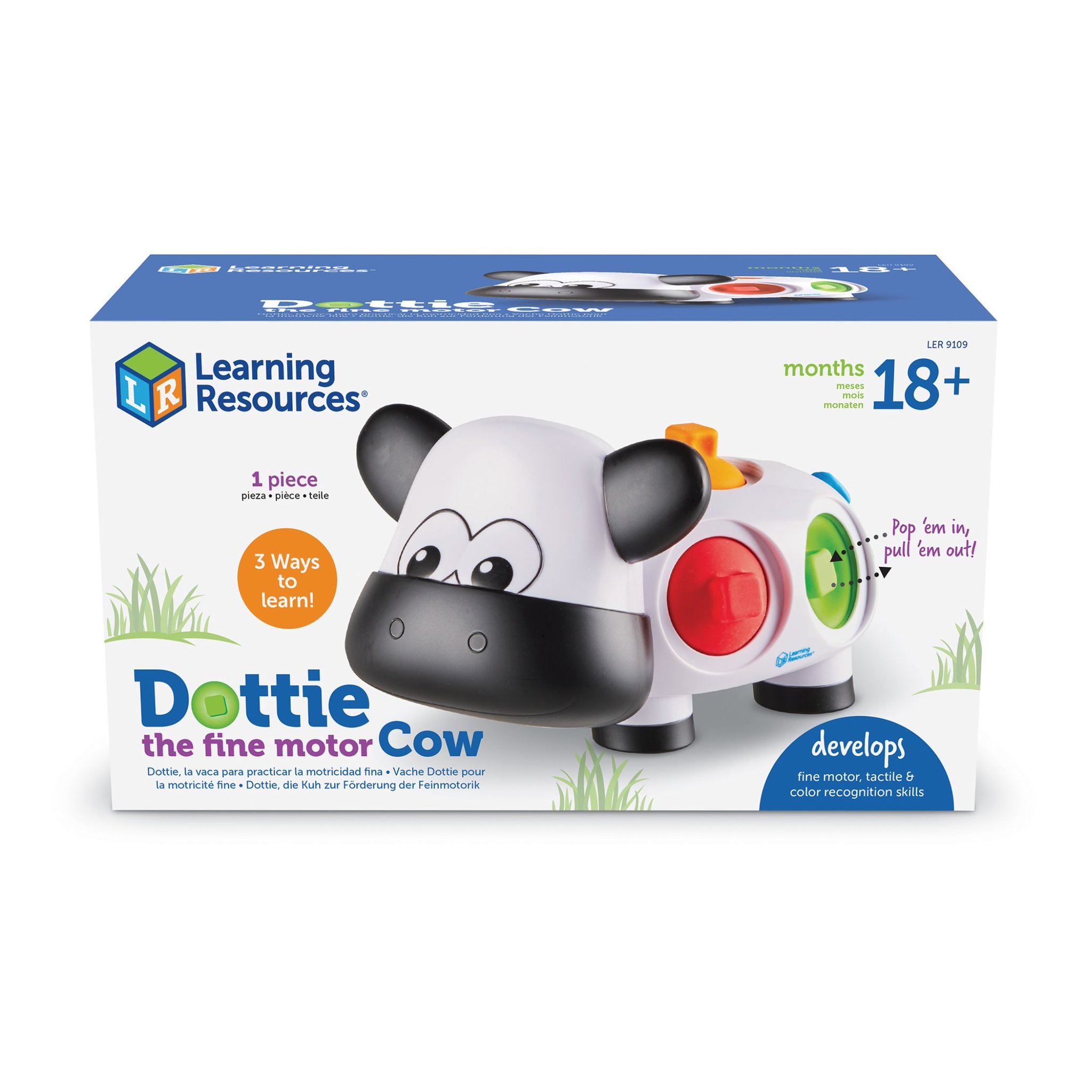 Emballage de la vache Dottie pour la motricité fine, dès 18 mois