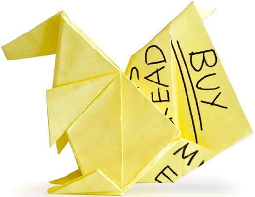 Bloc Notes Autocollantes Origami