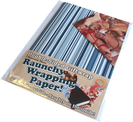 Raunchy Wrapping Paper Girls Inside