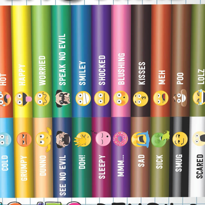 Crayons de Couleur Émoticônes