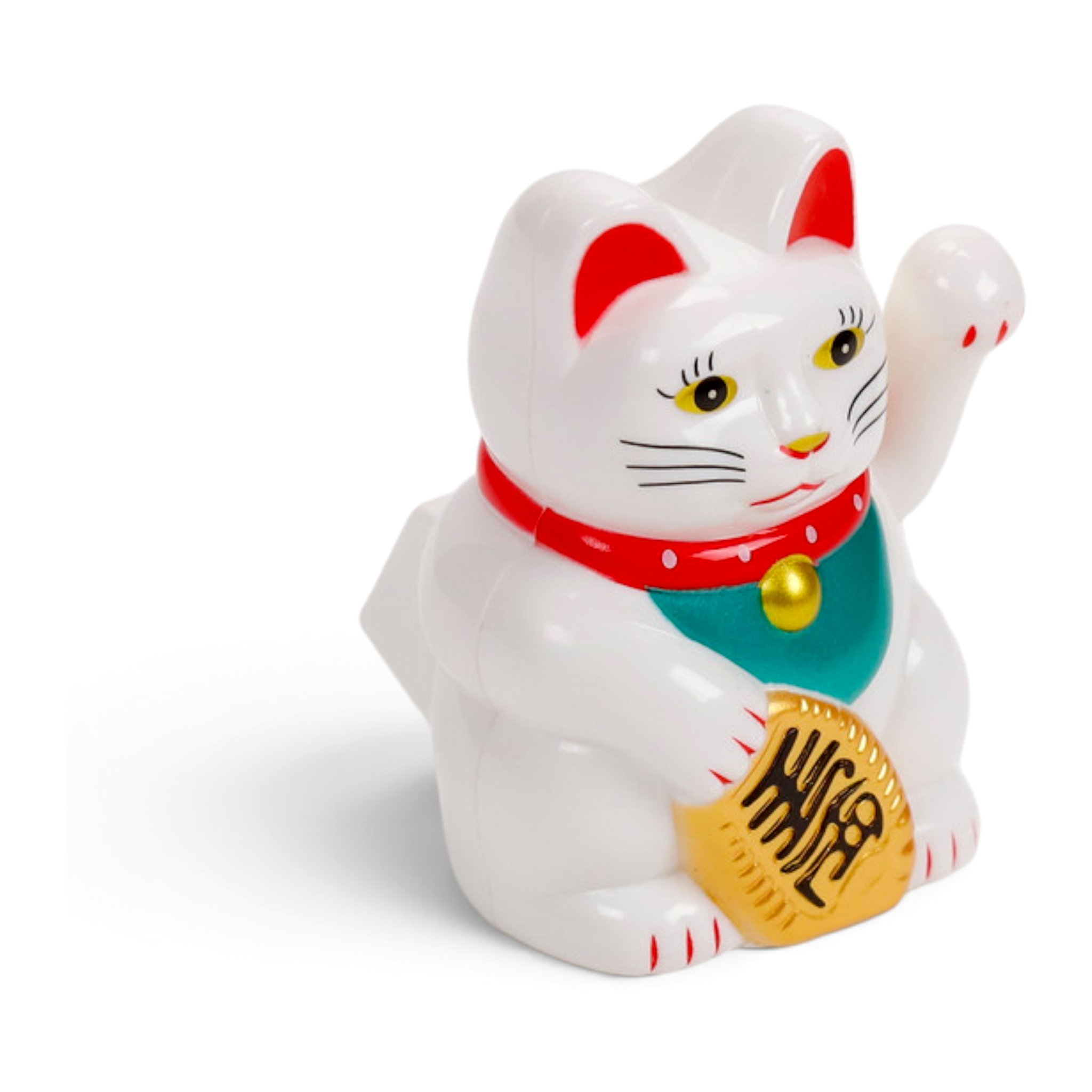 Weisse Maneki Neko Winkekatze