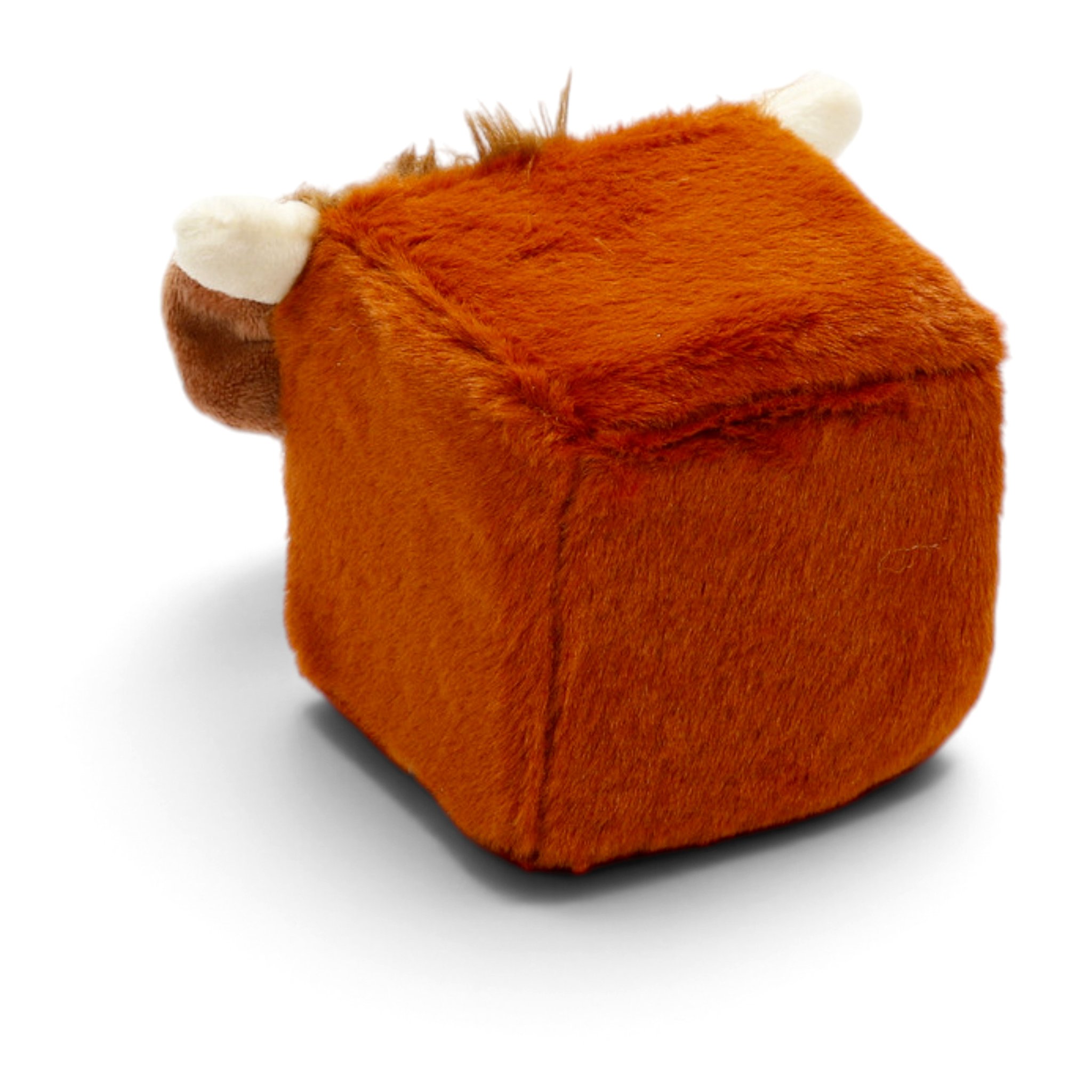 Dunkelbrauner Würfel von hinten