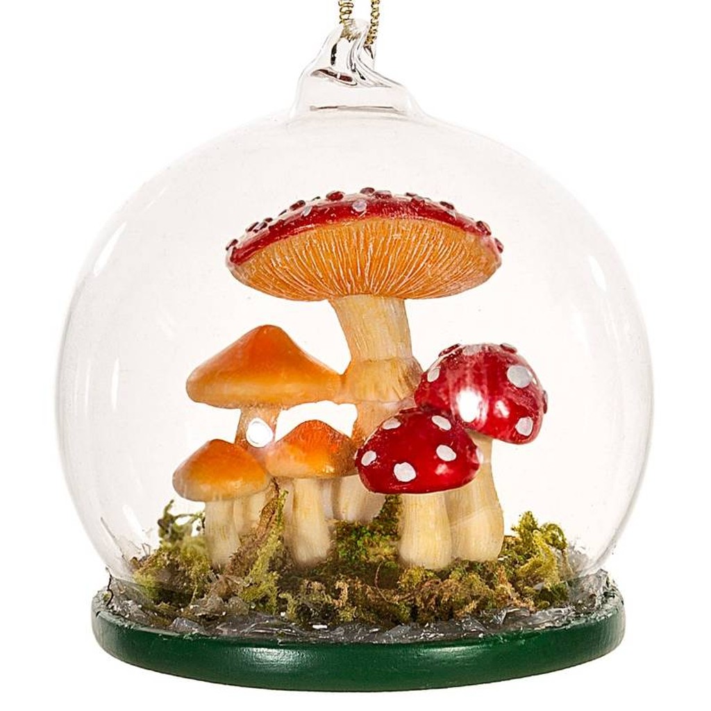 Weihnachtskugel Waldpilze