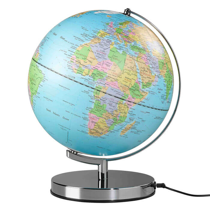 Wild and Wolf Globus Lampe Klassisch