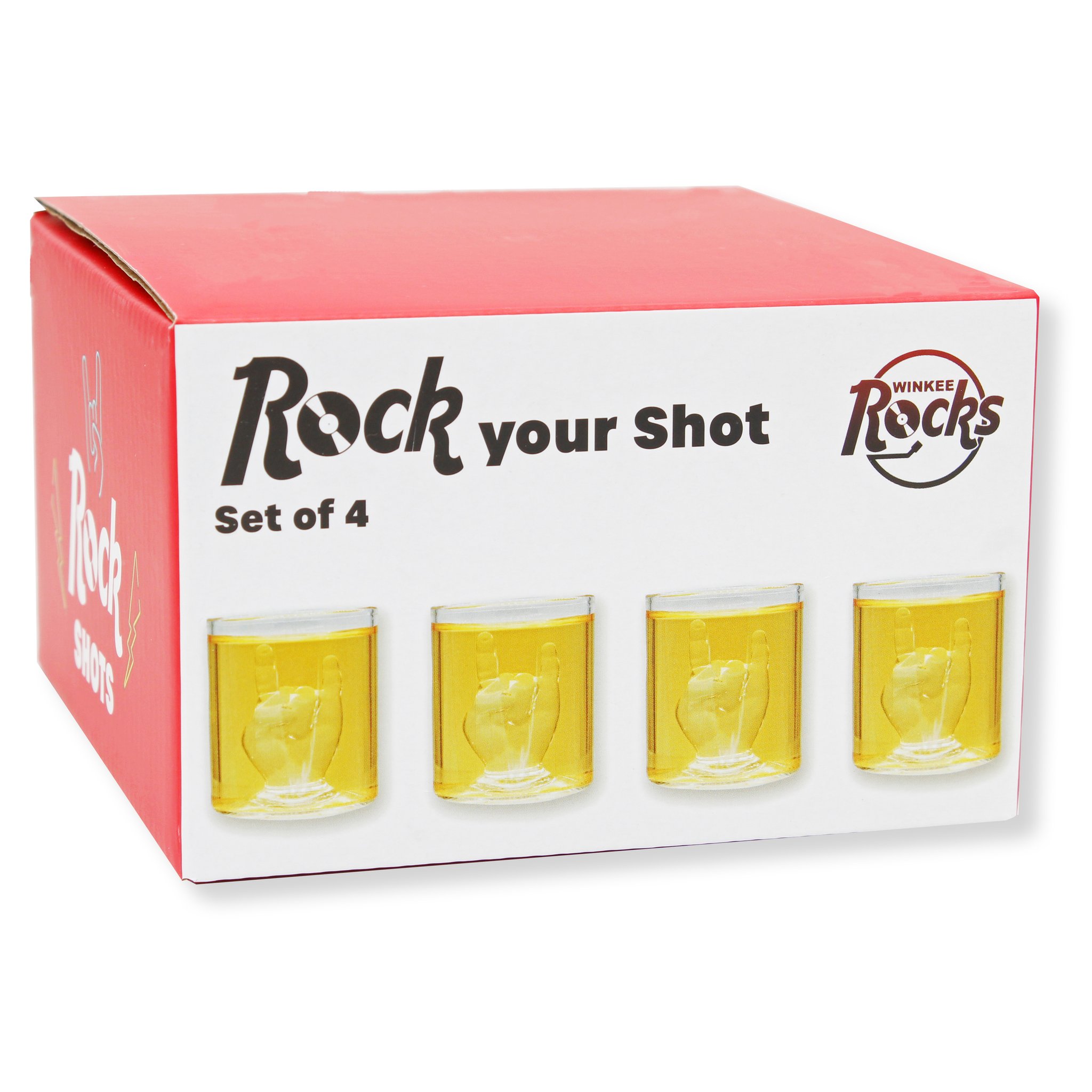 Heavy Metal Shotgläser 4er Set mit Verpackung