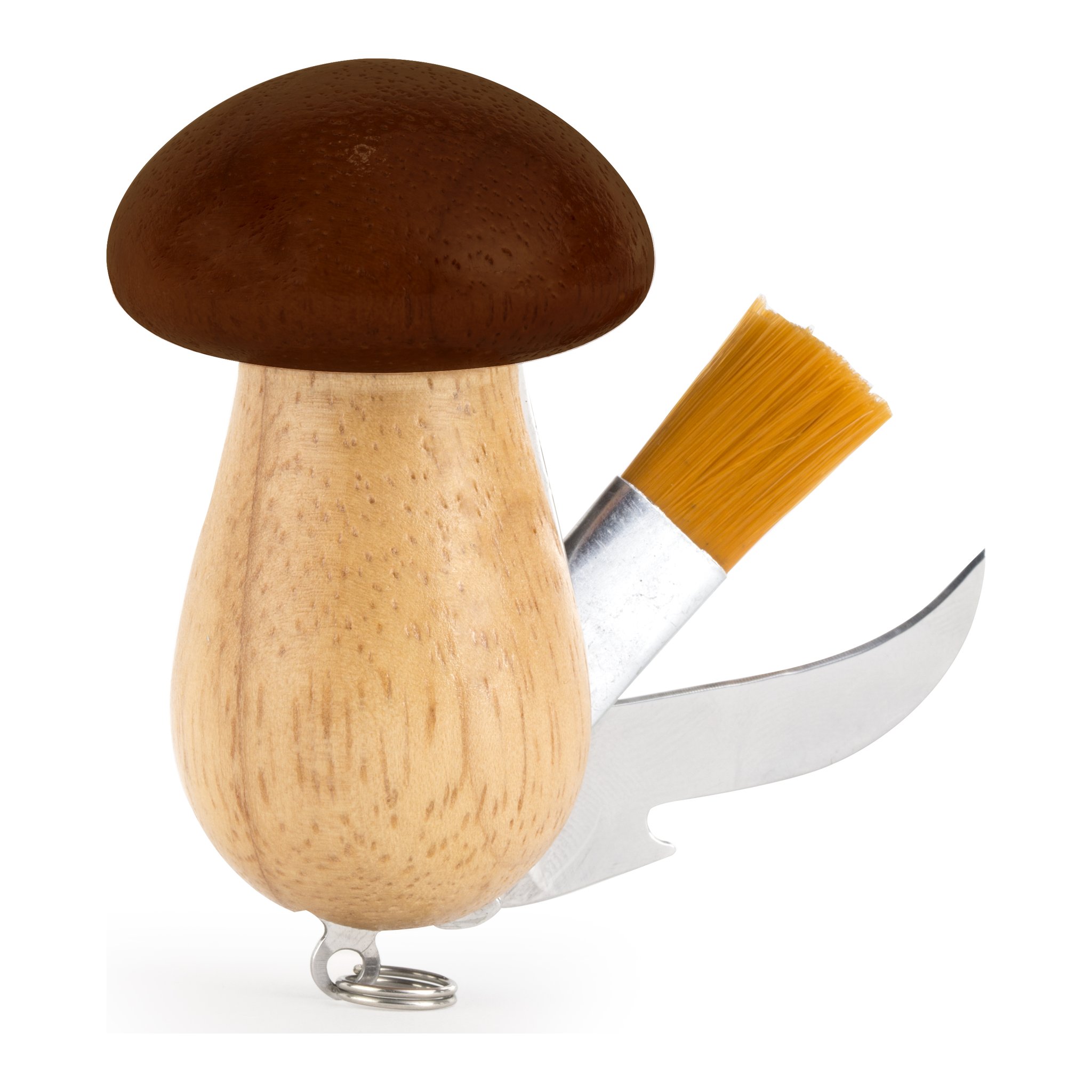 Gadget fungo aperto con spazzola e lama ricurva