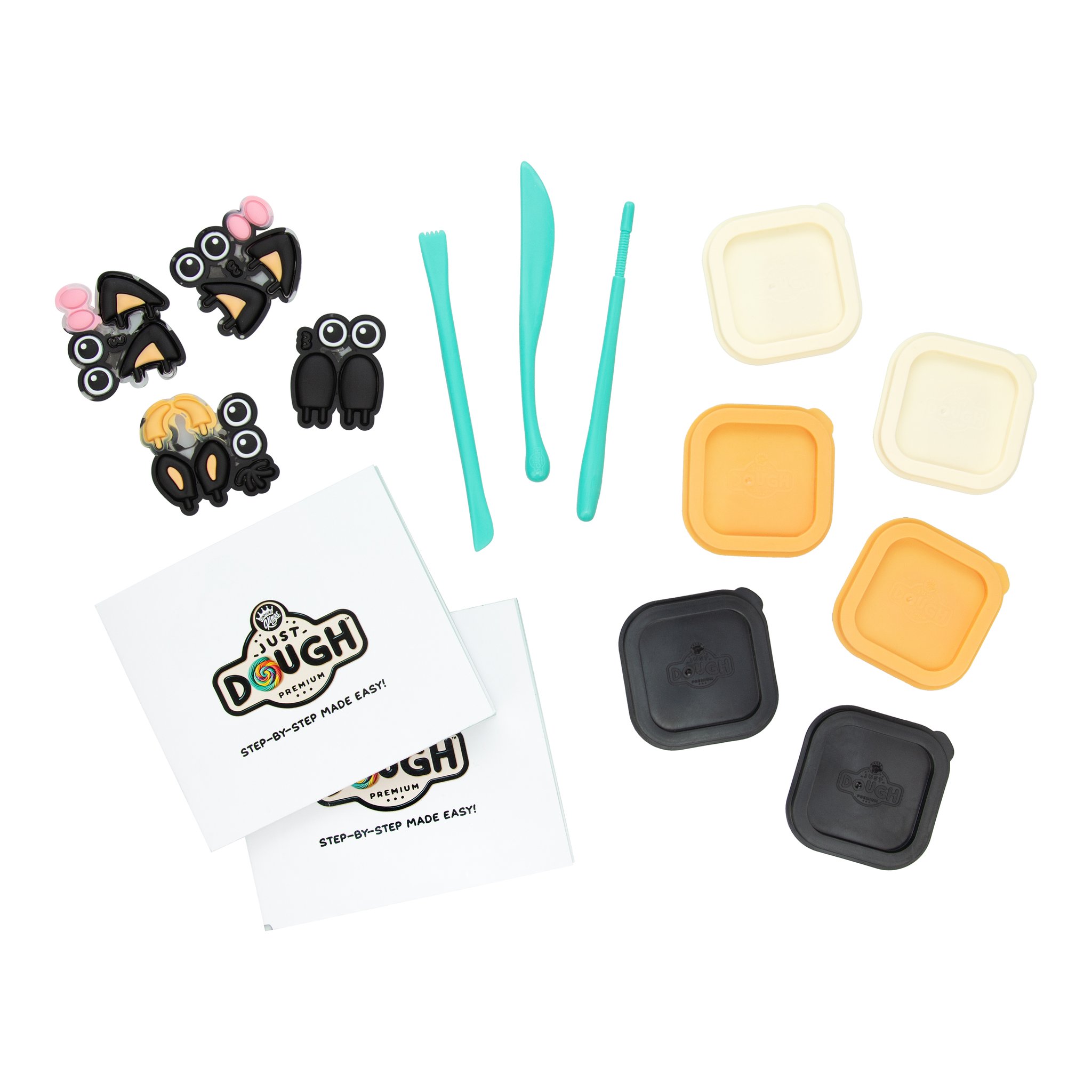 Contenu du kit de pâte à modeler Just Dough vache