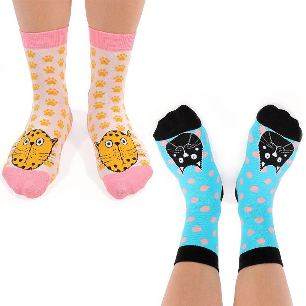 Katzen-Socken-Geschenkset für Frauen