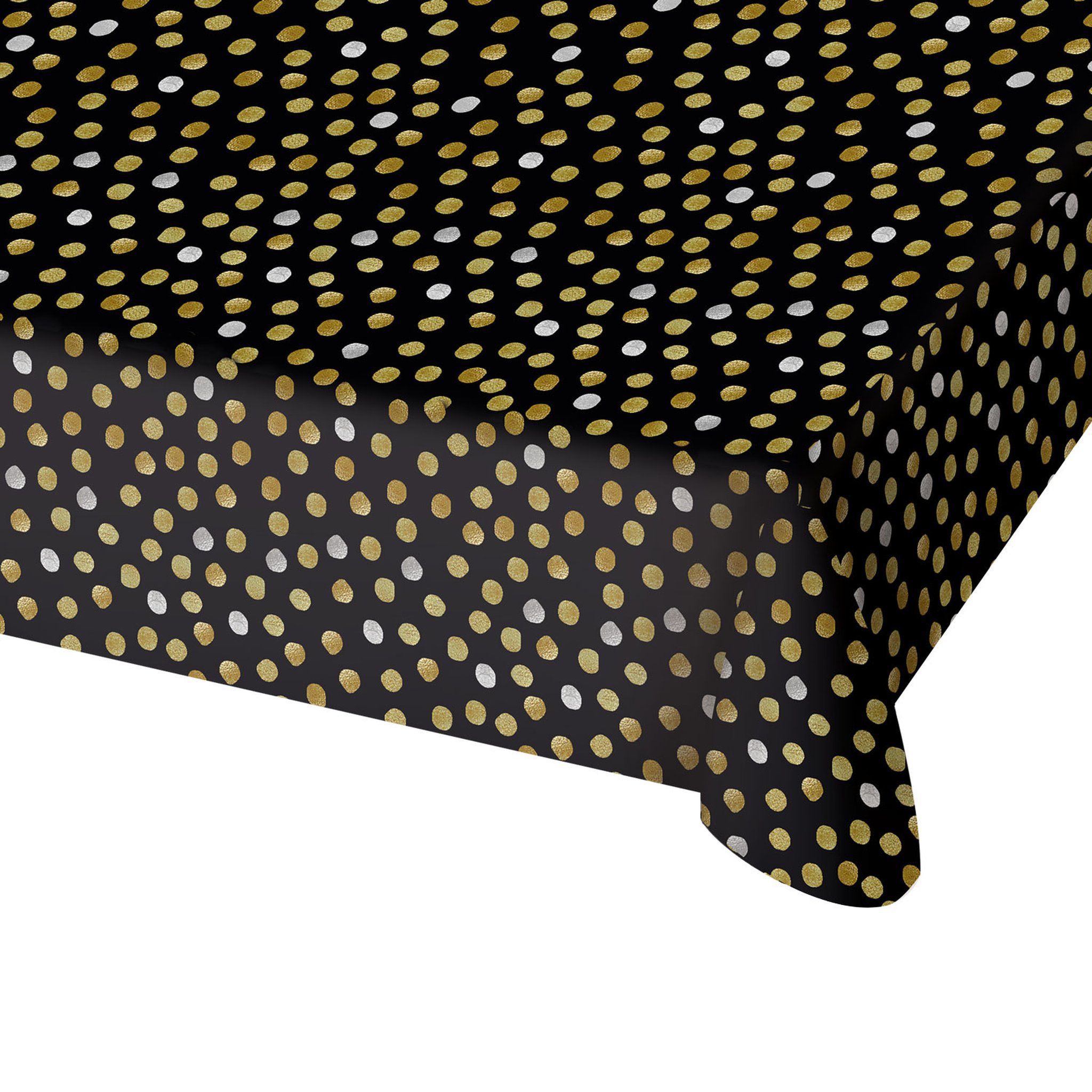 Tischdecke Schwarz Hochglanz – 130 × 180 cm
