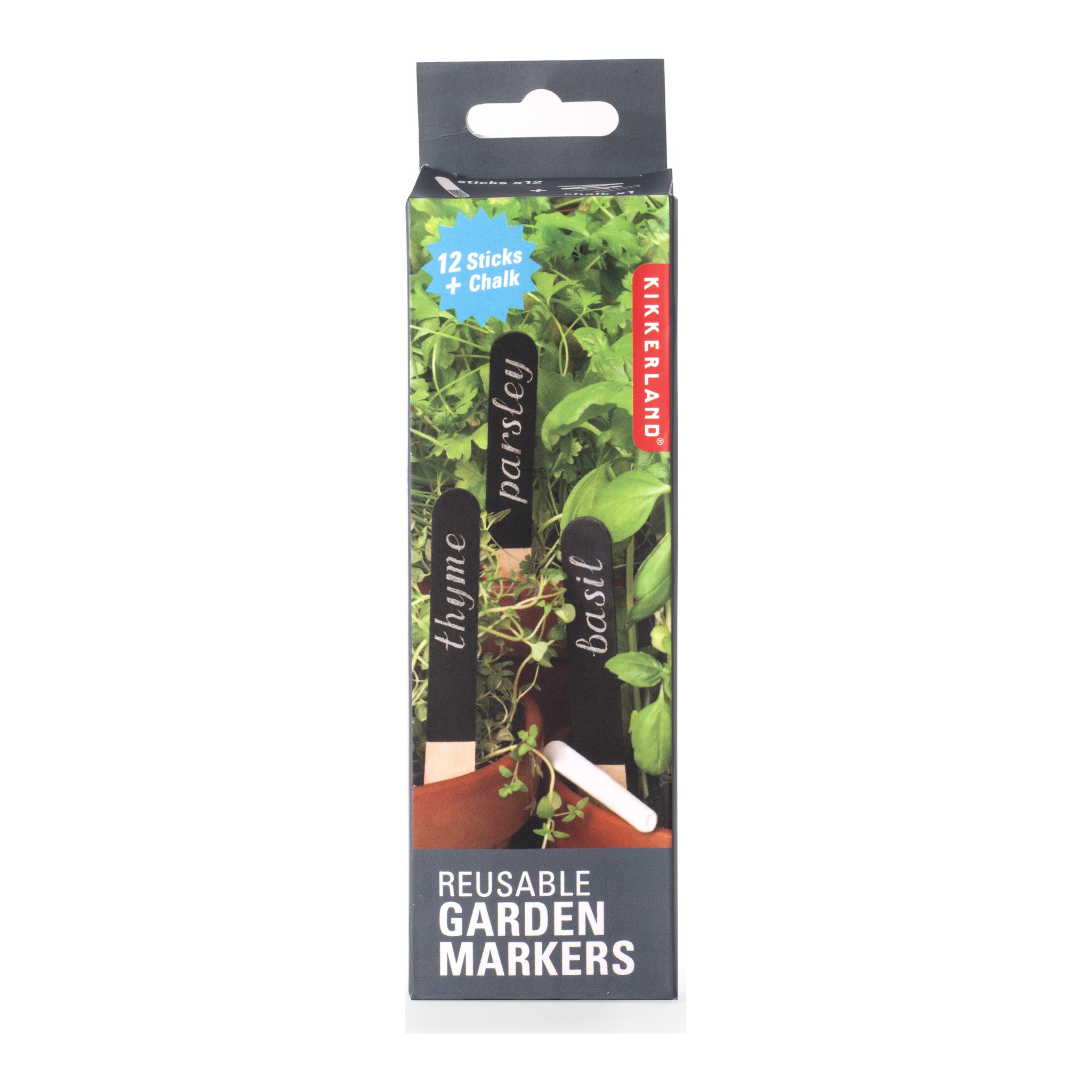 Pflanz-Stecker-Set in der Verpackung «Reusable Garden Markers» von Kikkerland