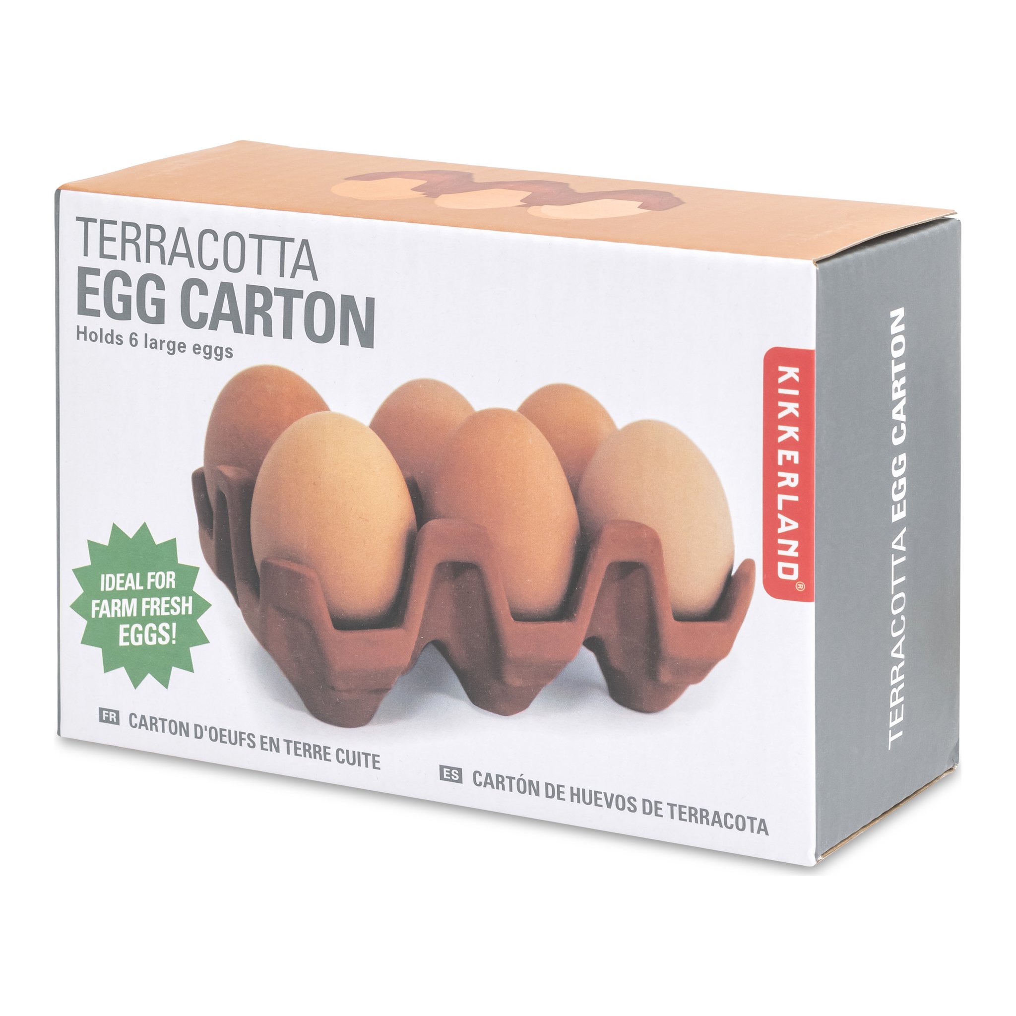 Eierhalter in der Verpackung «Terracotta Egg Carton» von Kikkerland