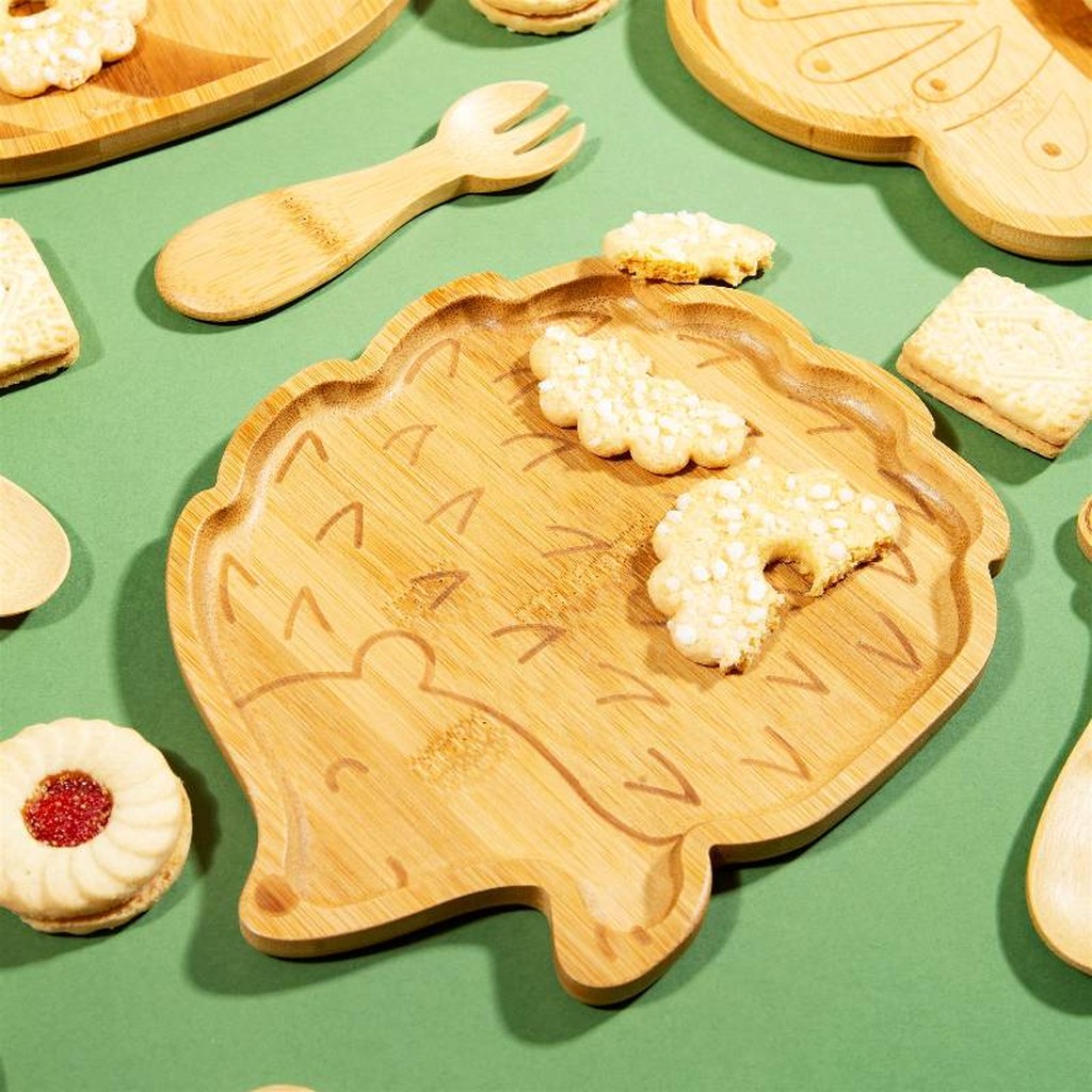 Kinderteller und Besteck Igel von Sass and Belle